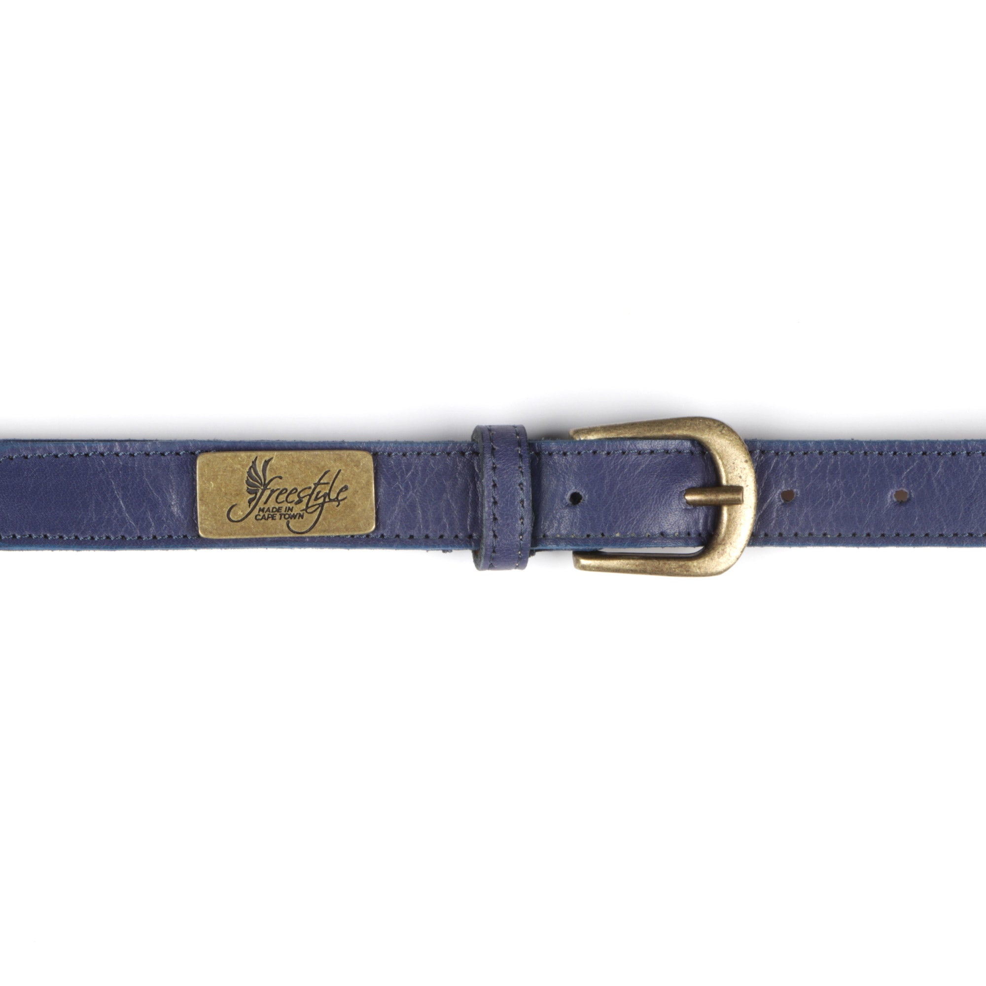 Black Friday - Lexi 22mm Ladies Onspan Cobalt Blue Premium Leather Belt