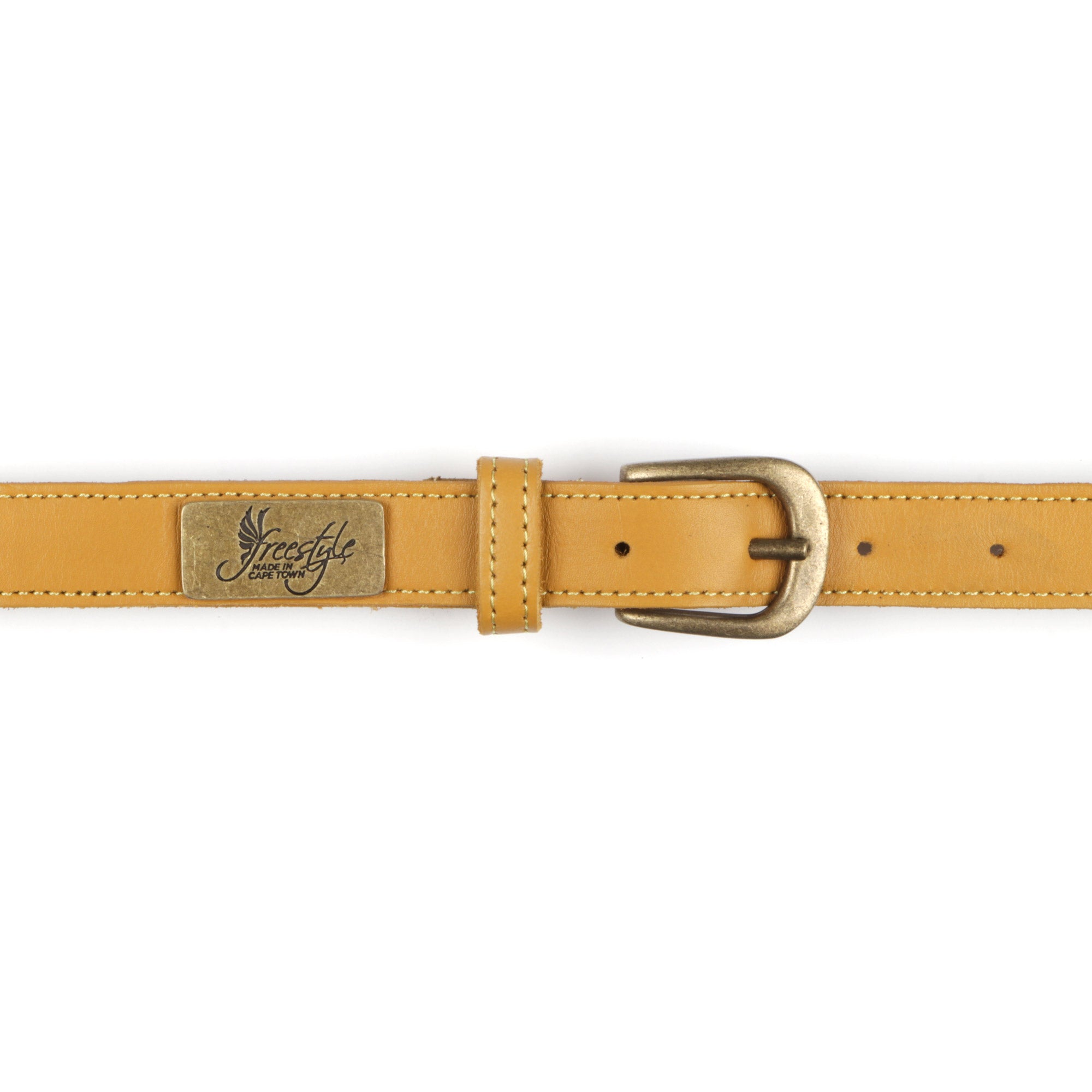 Black Friday - Lexi 22mm Ladies Premium Yellow Leather Belt