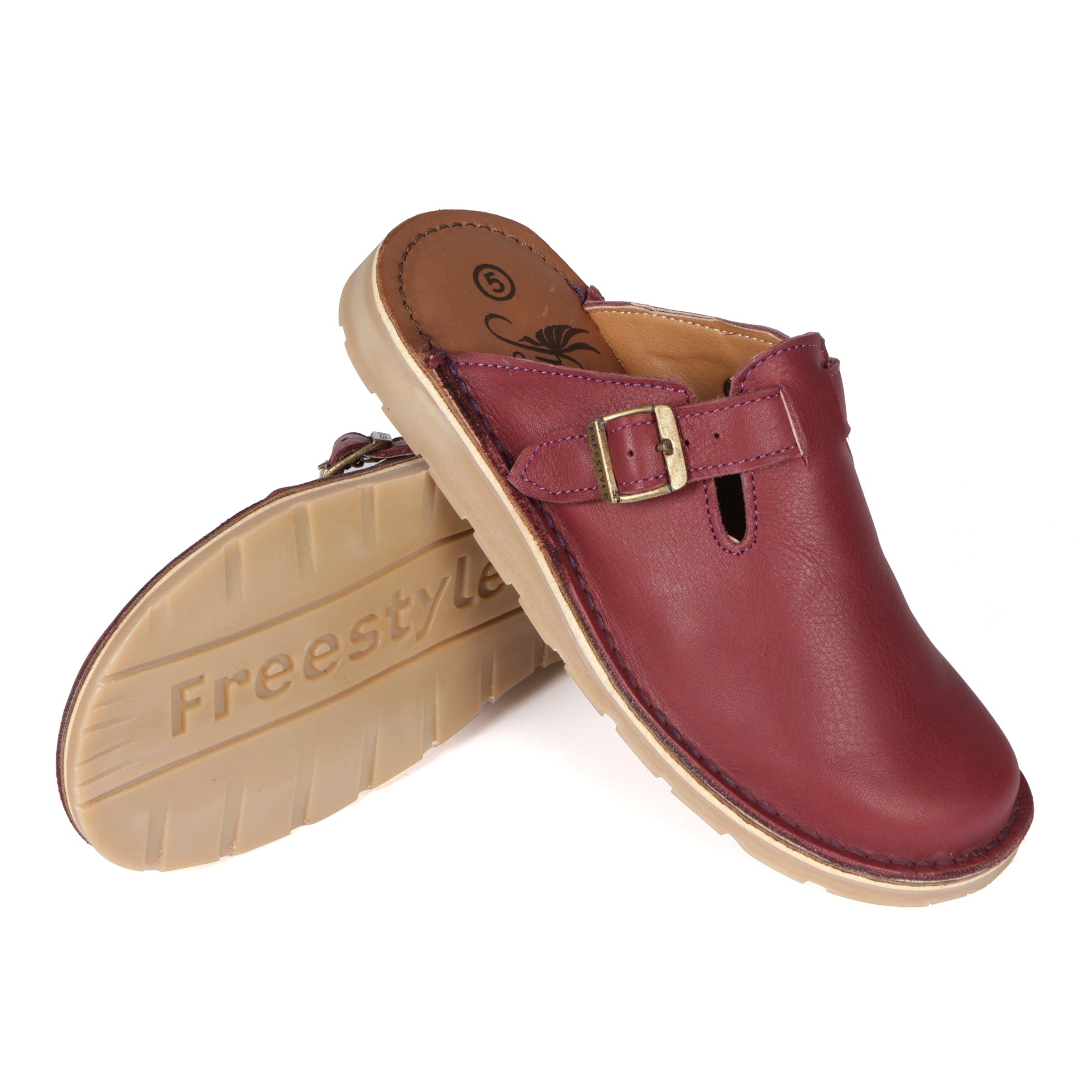 Charlize premium leather handcrafted clog - Freestyle SA Proudly local leather boots veldskoens vellies leather shoes suede veldskoens