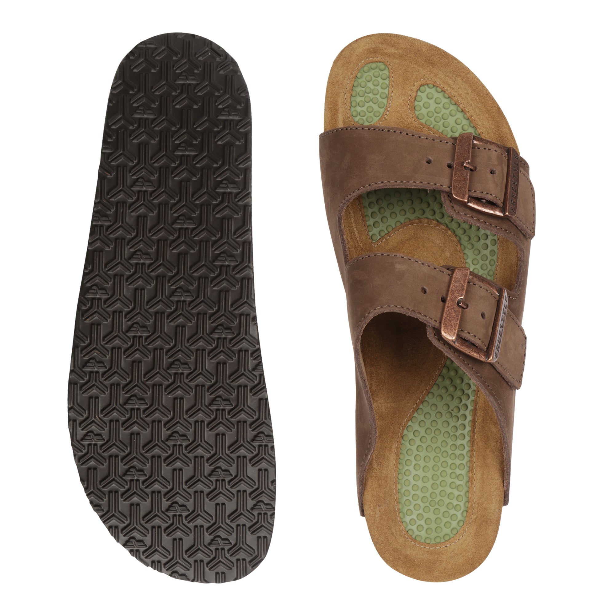 Corkies Mattheus Ripple Premium Leather Anatomical Health Sandal