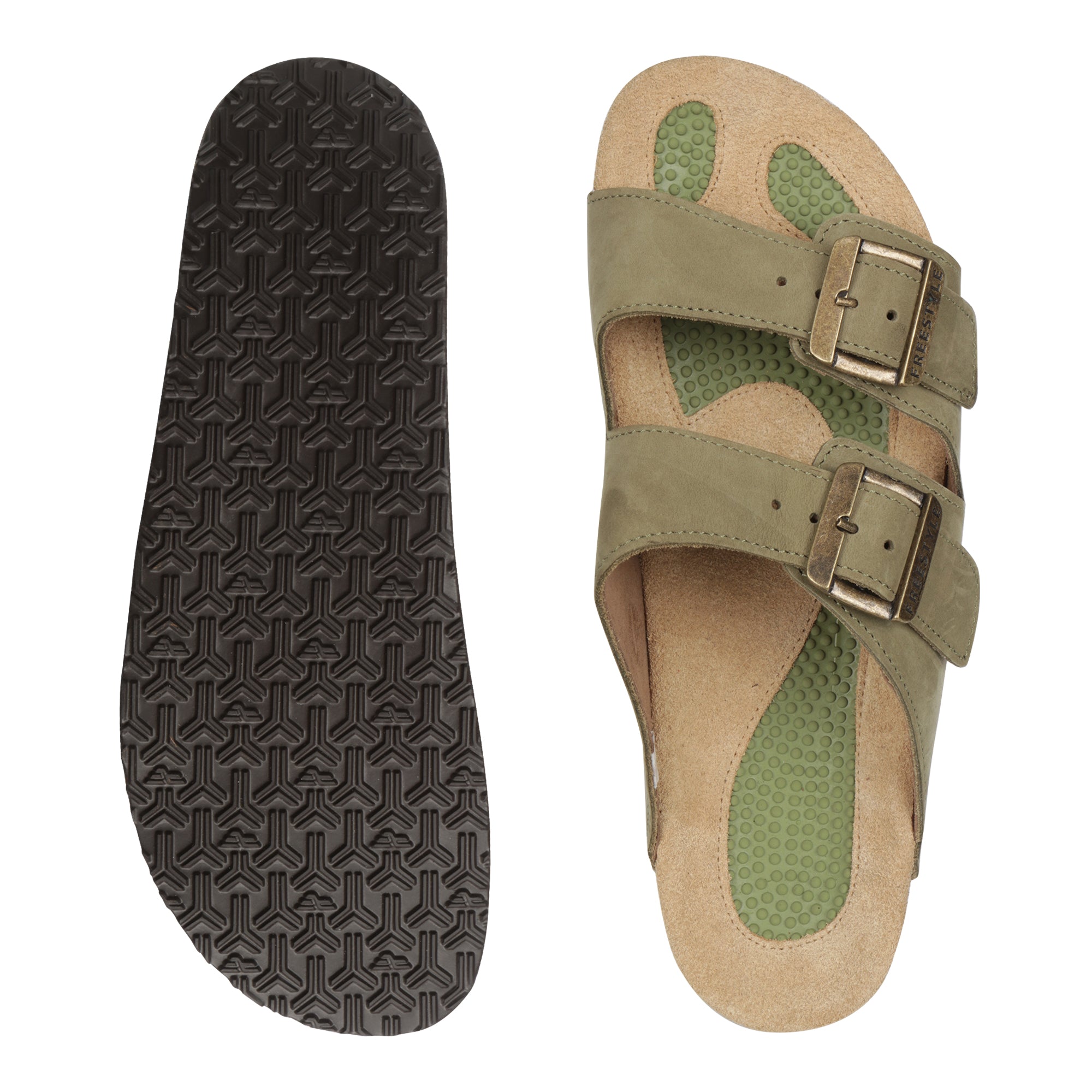 Corkies Mattheus Ripple Premium Leather Anatomical Health Sandal