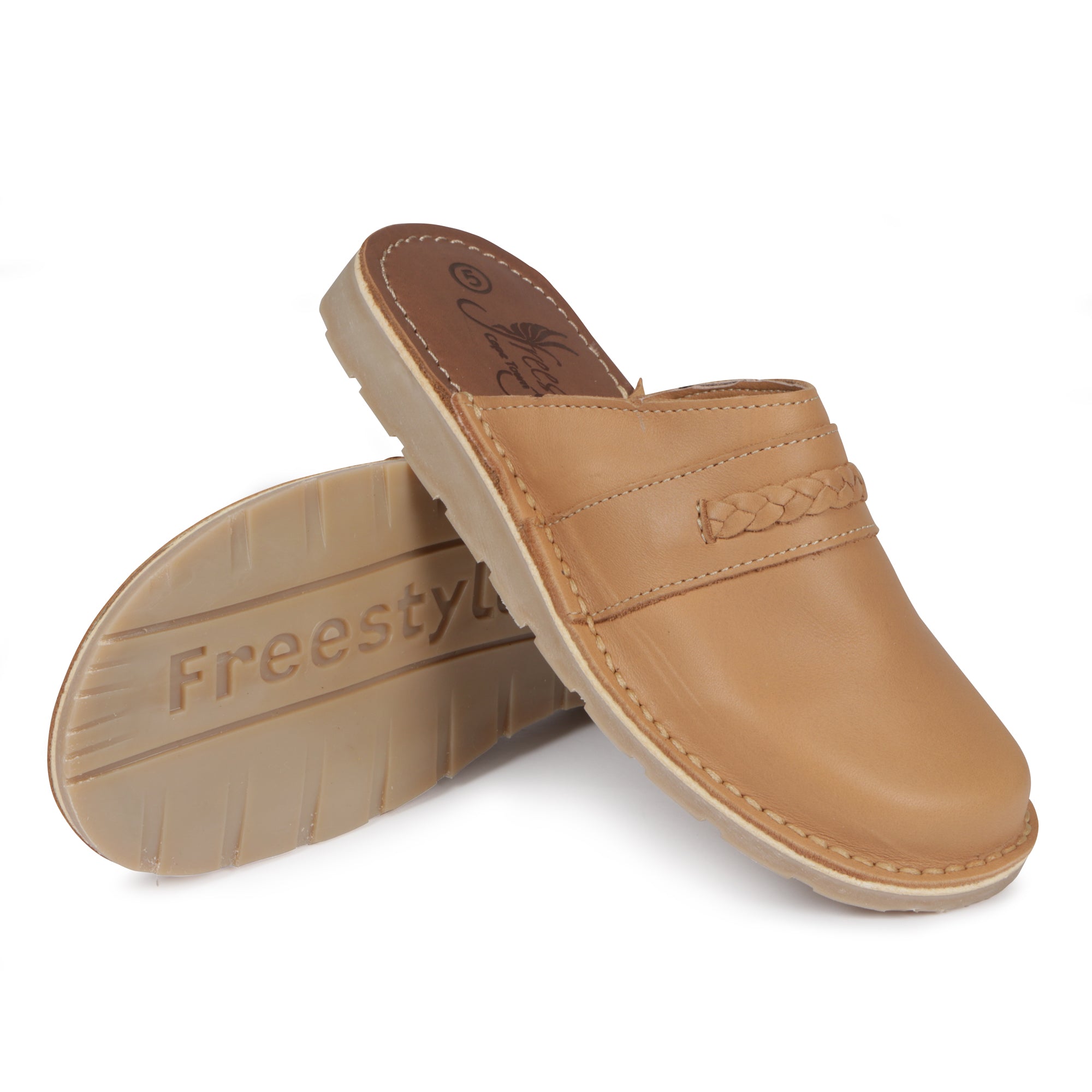 Sienna premium leather handcrafted Slip-On Clog