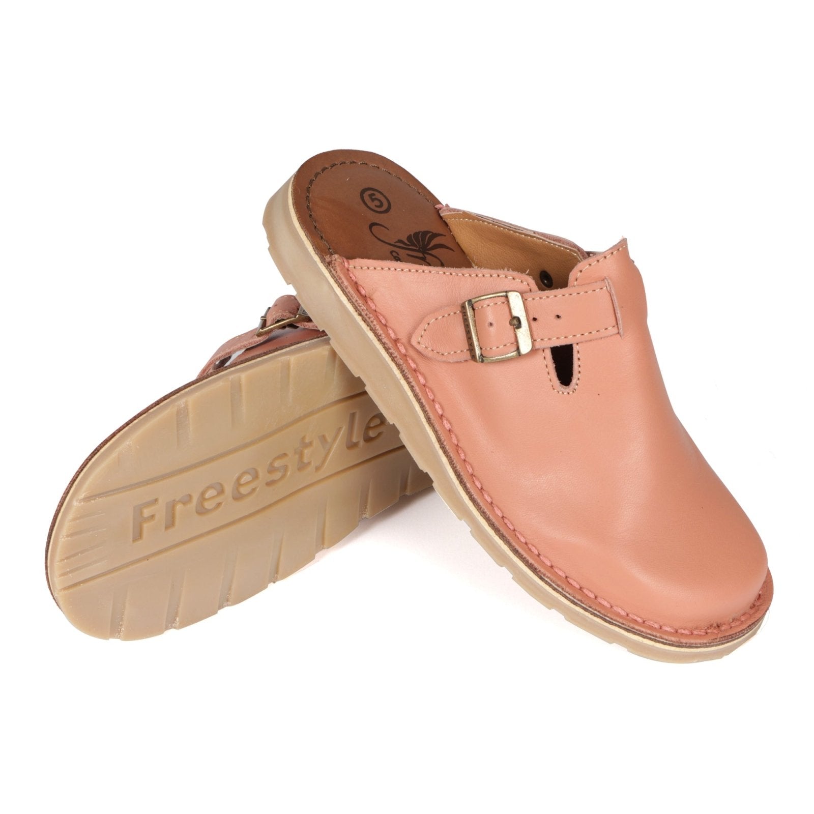 Charlize premium leather handcrafted clog - Freestyle SA Proudly local leather boots veldskoens vellies leather shoes suede veldskoens