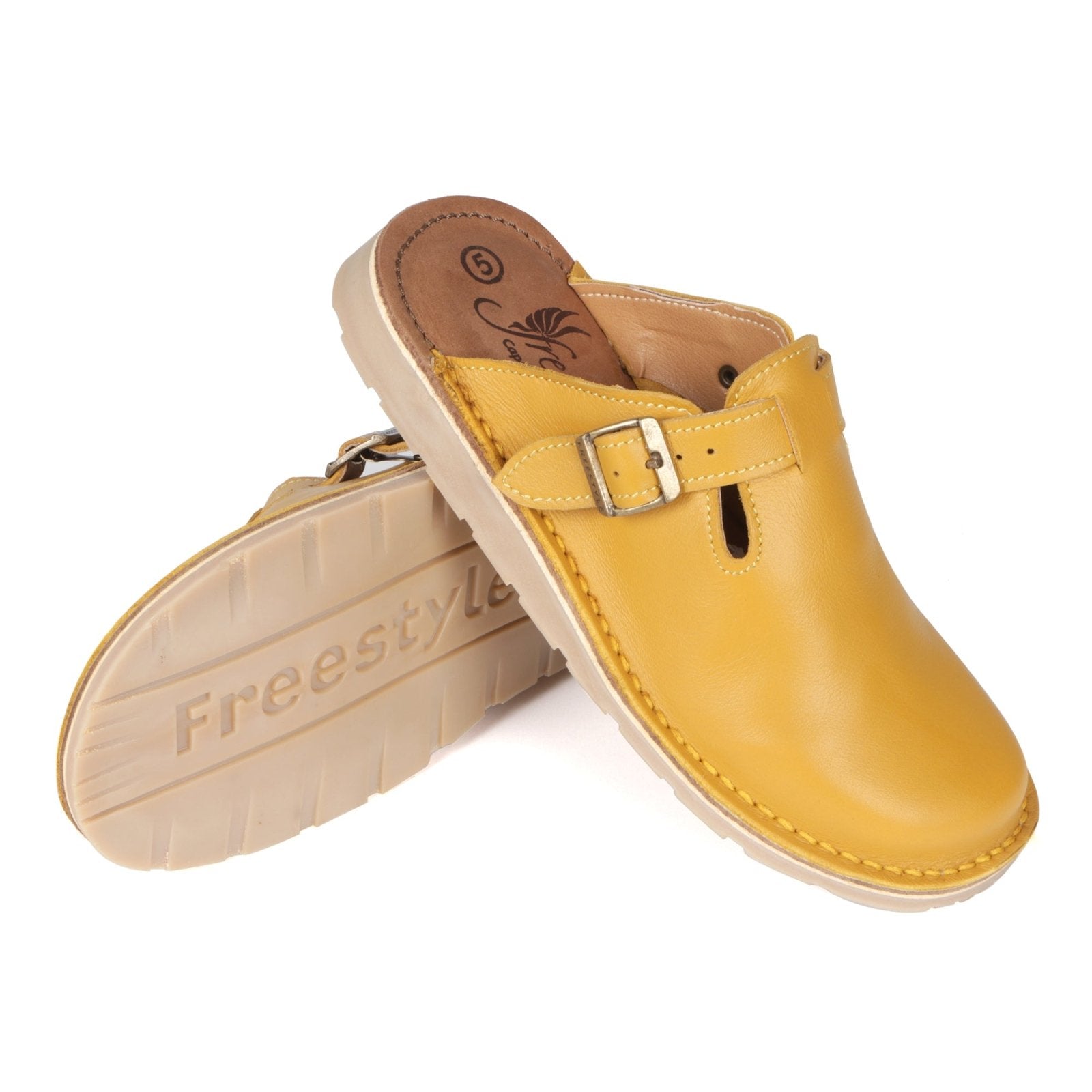 Charlize premium leather handcrafted clog - Freestyle SA Proudly local leather boots veldskoens vellies leather shoes suede veldskoens