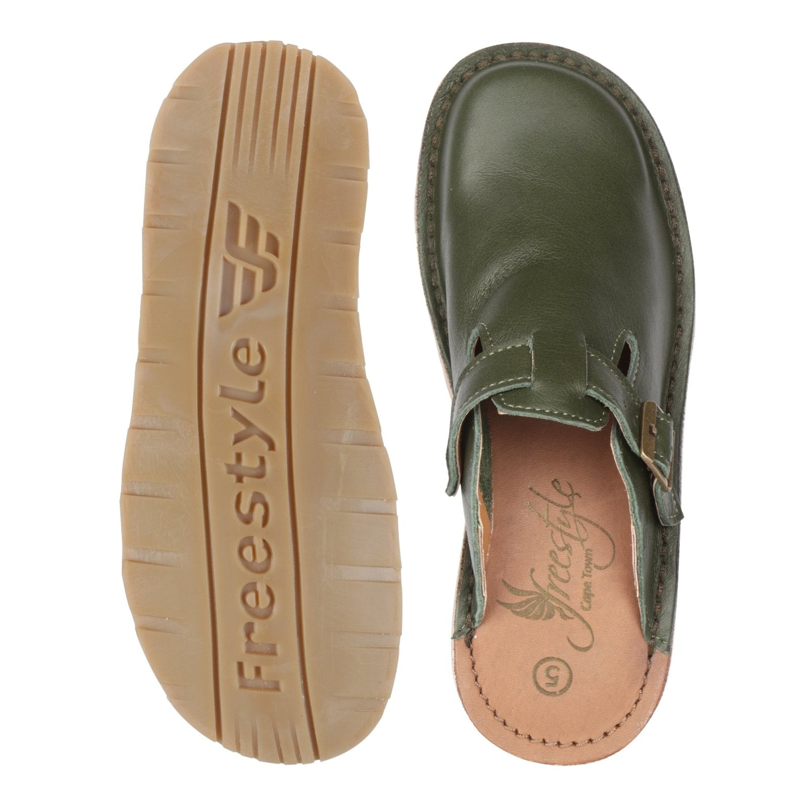 Charlize premium leather handcrafted clog - Freestyle SA Proudly local leather boots veldskoens vellies leather shoes suede veldskoens