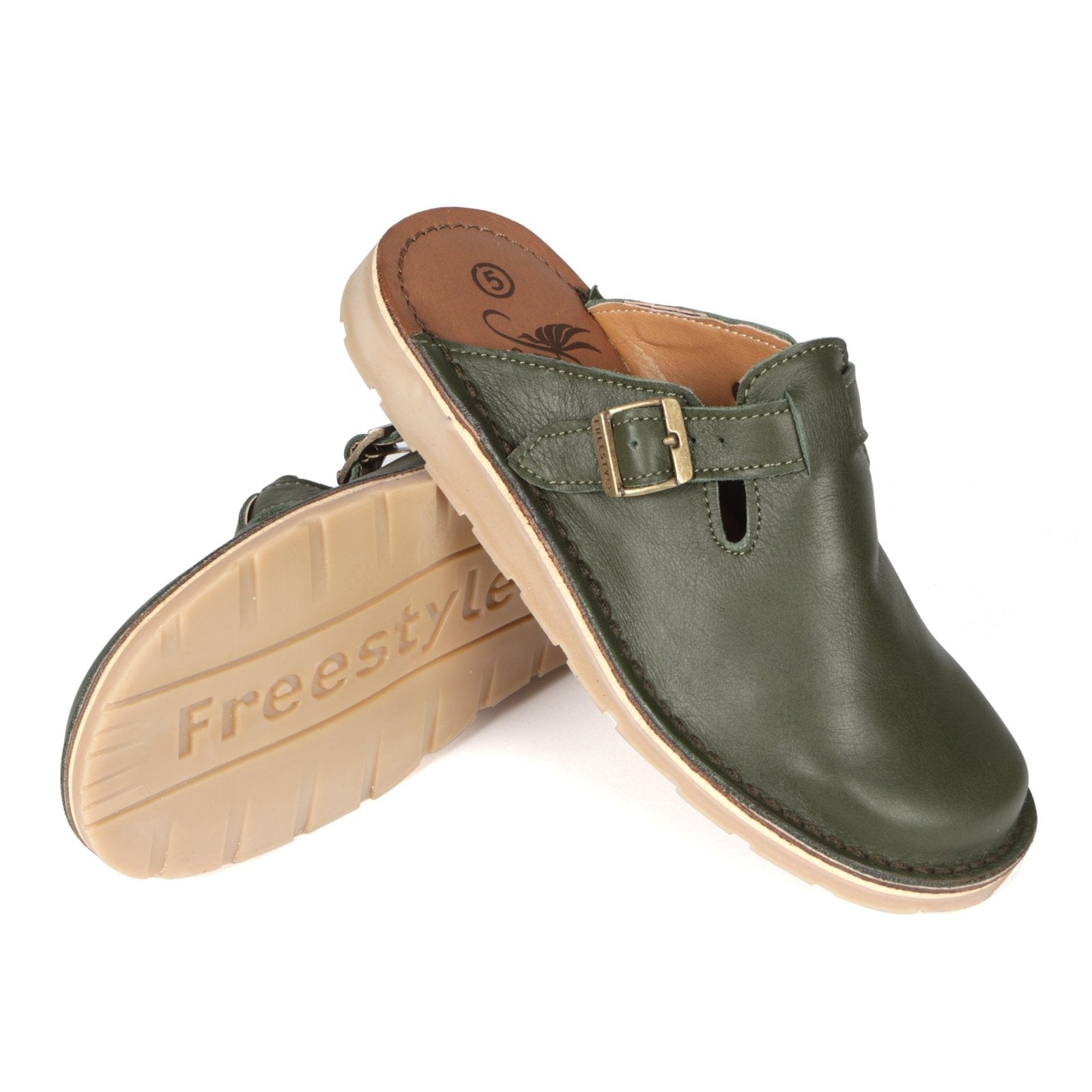 Charlize premium leather handcrafted clog - Freestyle SA Proudly local leather boots veldskoens vellies leather shoes suede veldskoens