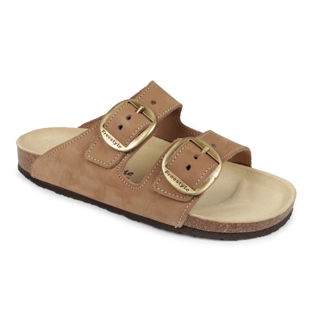 Corkies Kiirsten Ladies Anatomical Premium Leather sandals - Freestyle SA Proudly local leather boots veldskoens vellies leather shoes suede veldskoens