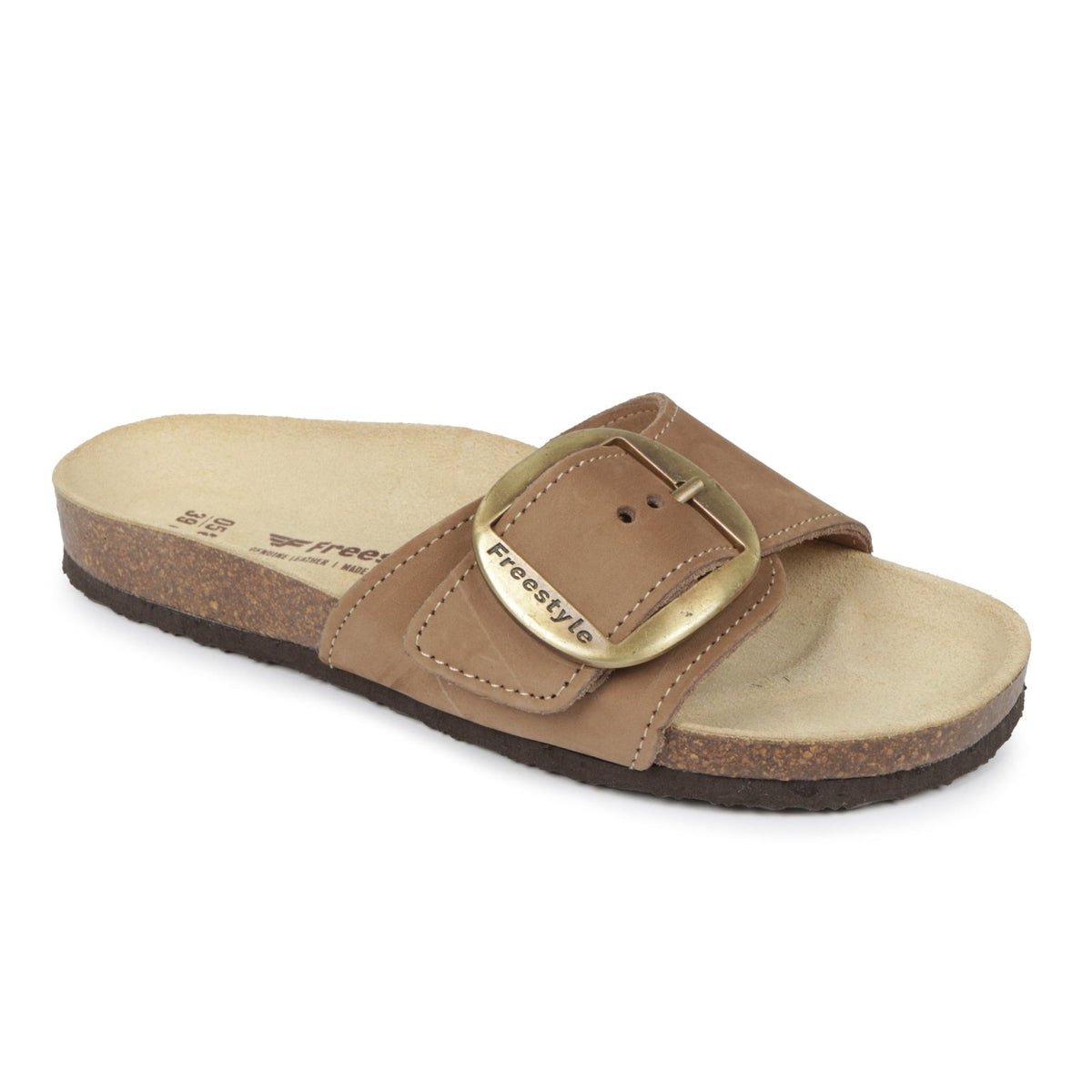 Corkies Saskia Ladies Anatomical Premium Leather sandals - Freestyle SA Proudly local leather boots veldskoens vellies leather shoes suede veldskoens