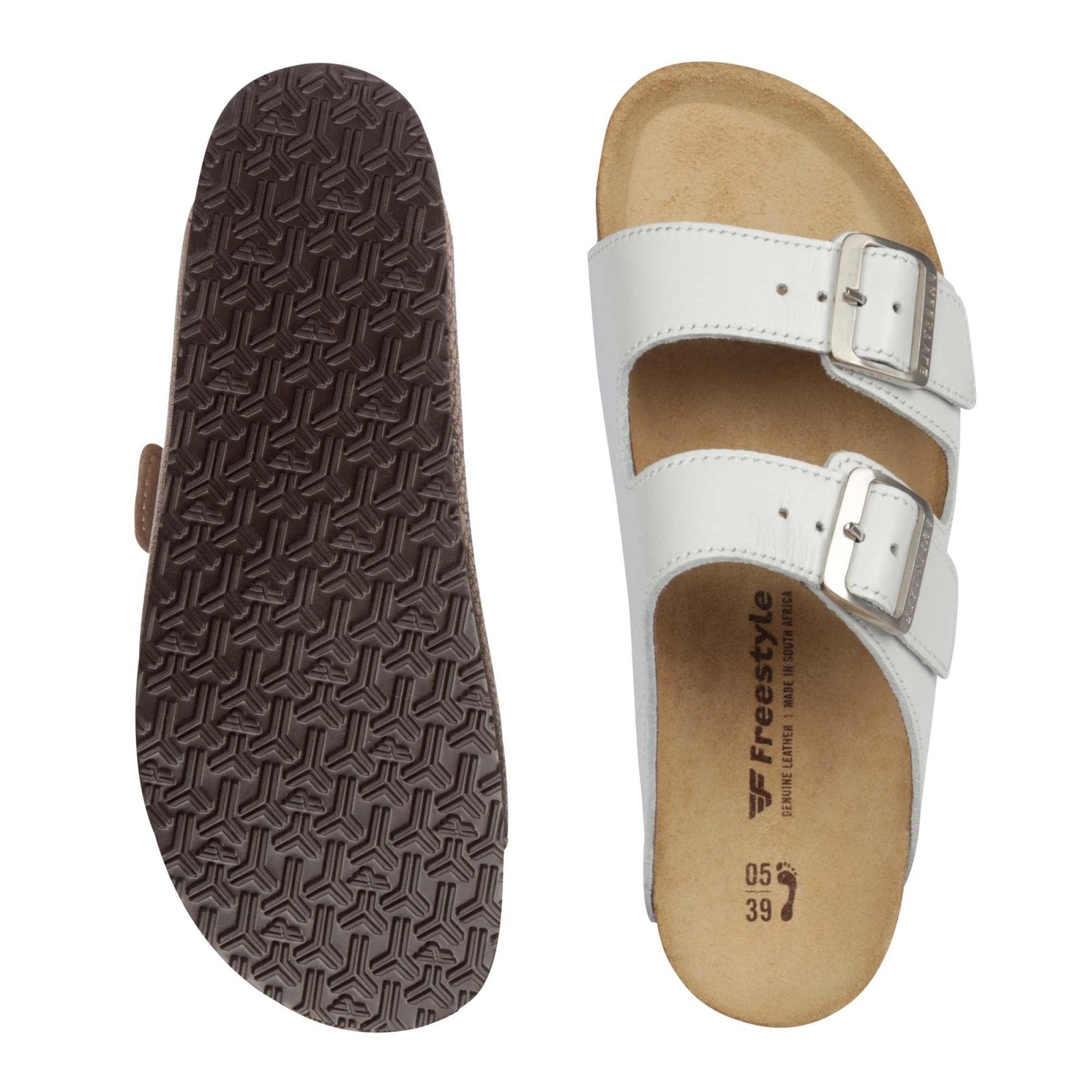 Corkies Sophie Ladies Anatomical Premium Leather sandals - Freestyle SA Proudly local leather boots veldskoens vellies leather shoes suede veldskoens
