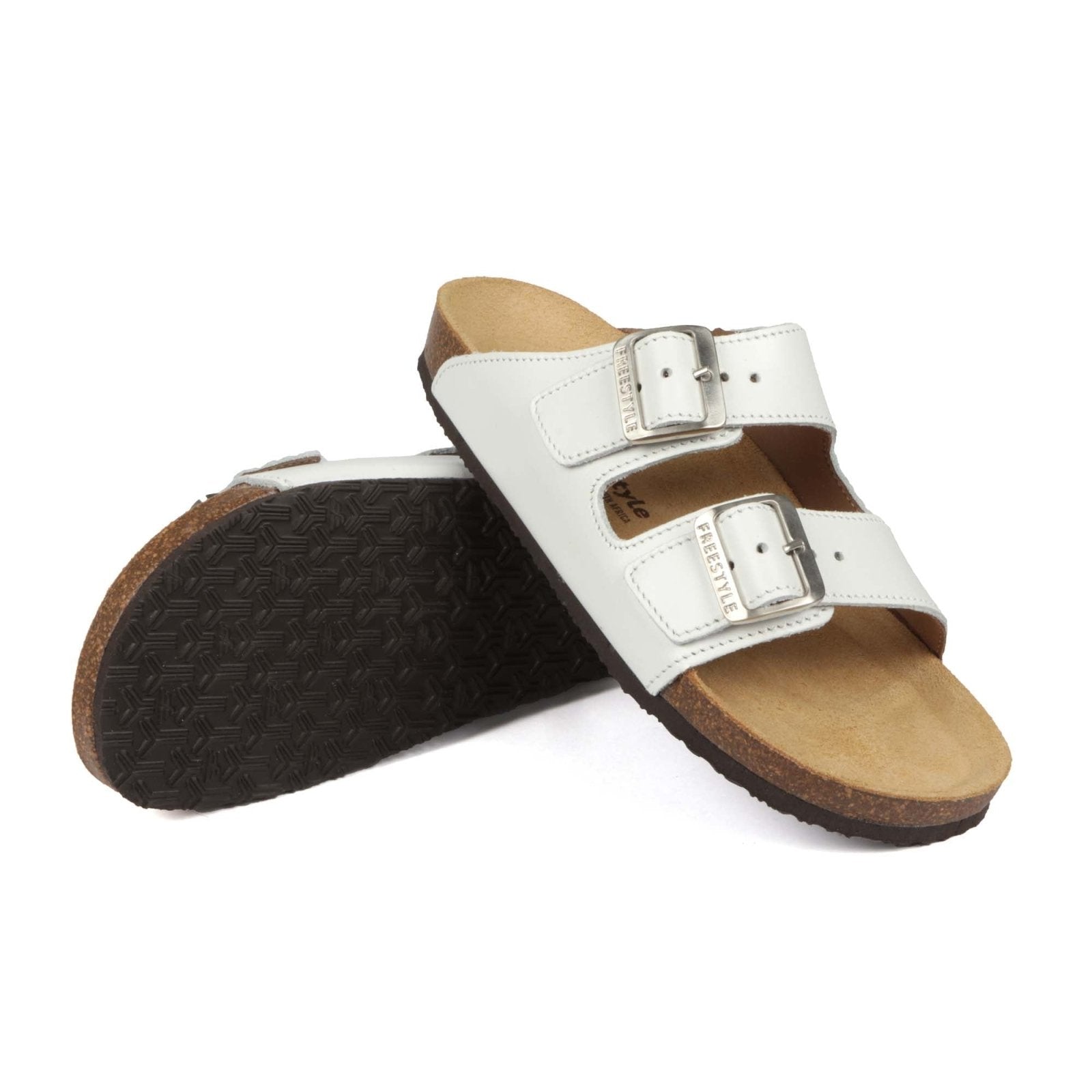 Corkies Sophie Ladies Anatomical Premium Leather sandals - Freestyle SA Proudly local leather boots veldskoens vellies leather shoes suede veldskoens