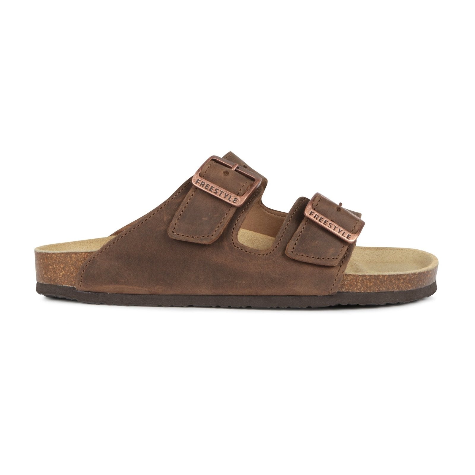 Corkies Sophie Ladies Anatomical Premium Leather sandals - Freestyle SA Proudly local leather boots veldskoens vellies leather shoes suede veldskoens