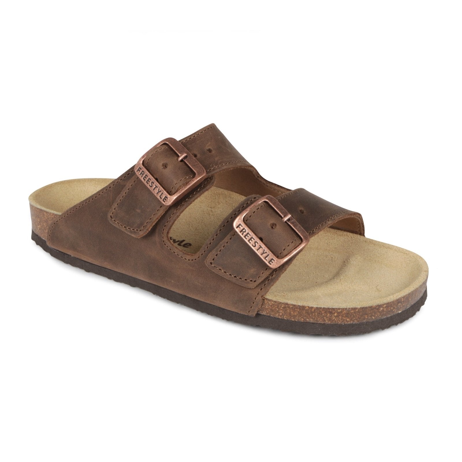 Corkies Sophie Ladies Anatomical Premium Leather sandals - Freestyle SA Proudly local leather boots veldskoens vellies leather shoes suede veldskoens