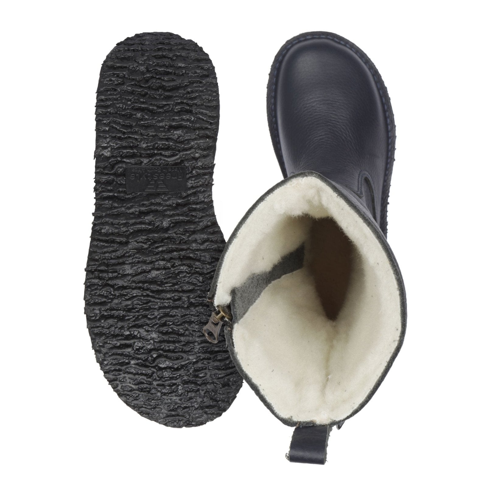 Eskimo 100% wool - lined ladies premium leather boot - Freestyle SA Proudly local leather boots veldskoens vellies leather shoes suede veldskoens