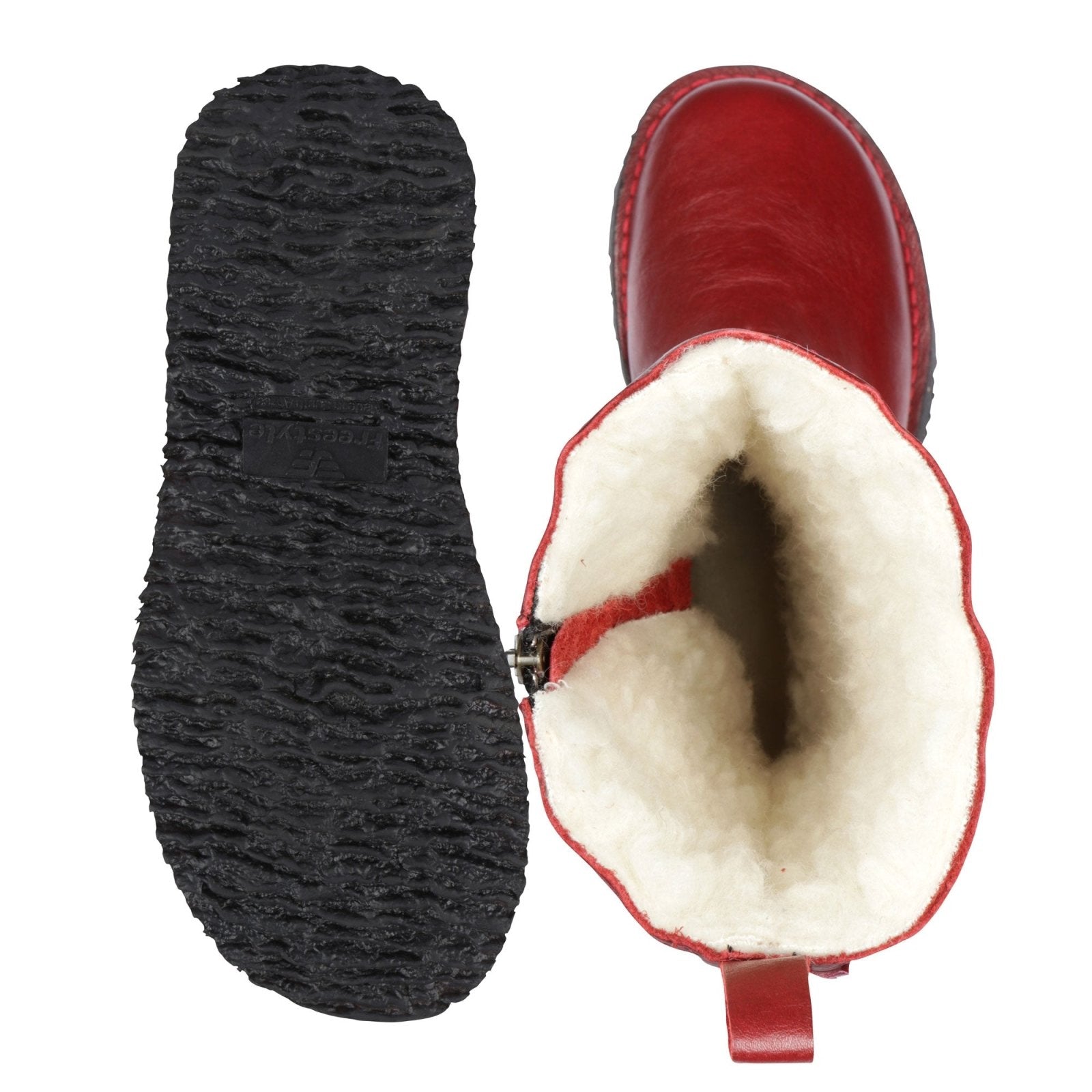 Eskimo 100% wool - lined ladies premium leather boot - Freestyle SA Proudly local leather boots veldskoens vellies leather shoes suede veldskoens