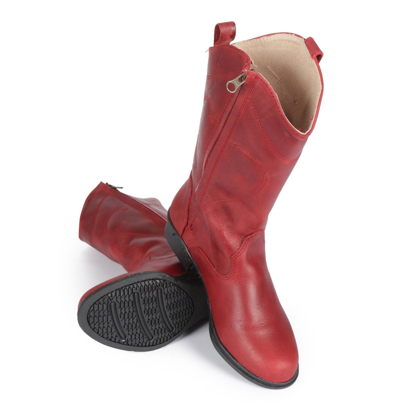 Freestyle Cowboy Ladies Premium Leather Boot - Freestyle SA Proudly local leather boots veldskoens vellies leather shoes suede veldskoens