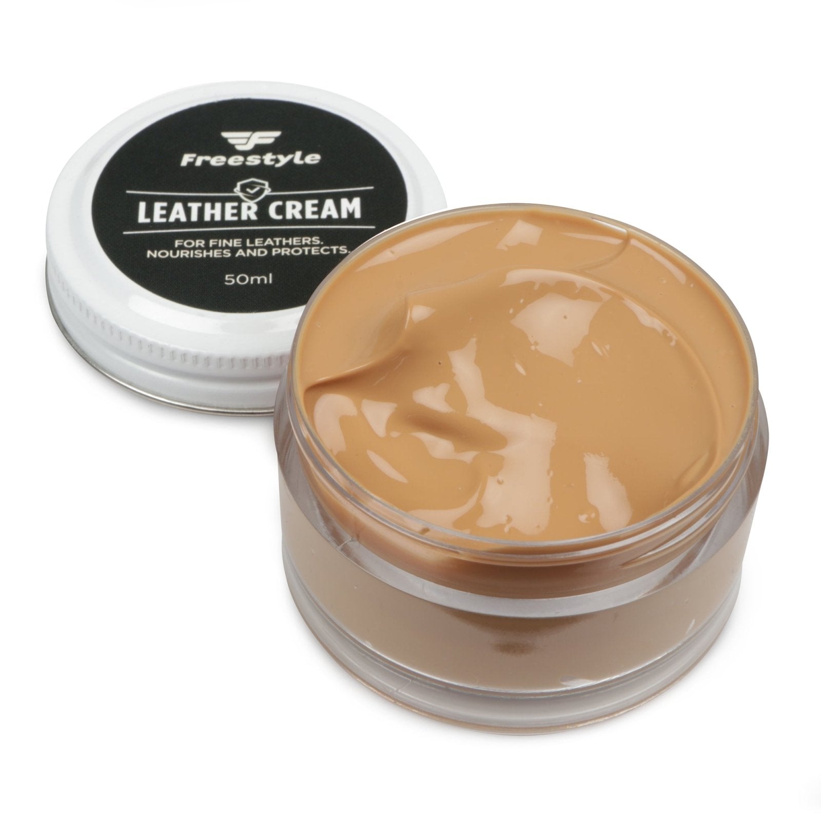 Leather Cream 50ml - Freestyle SA Proudly local leather boots veldskoens vellies leather shoes suede veldskoens
