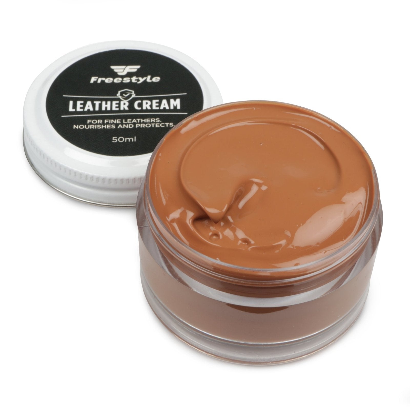 Leather Cream 50ml - Freestyle SA Proudly local leather boots veldskoens vellies leather shoes suede veldskoens