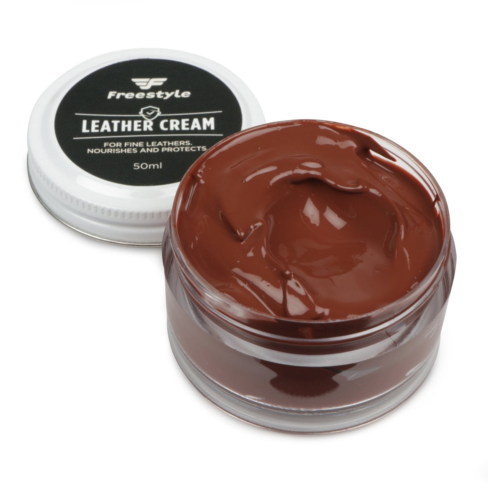 Leather Cream 50ml - Freestyle SA Proudly local leather boots veldskoens vellies leather shoes suede veldskoens