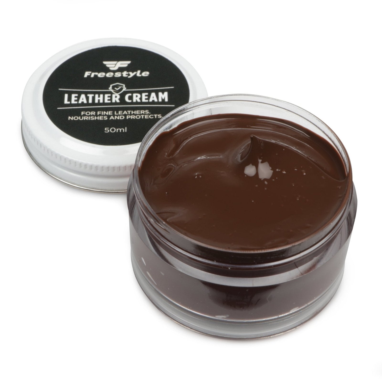 Leather Cream 50ml - Freestyle SA Proudly local leather boots veldskoens vellies leather shoes suede veldskoens