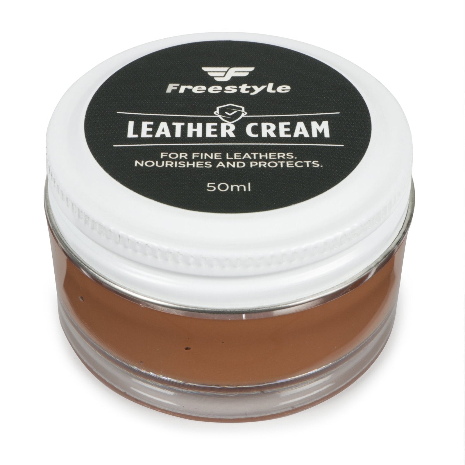 Leather Cream 50ml - Freestyle SA Proudly local leather boots veldskoens vellies leather shoes suede veldskoens