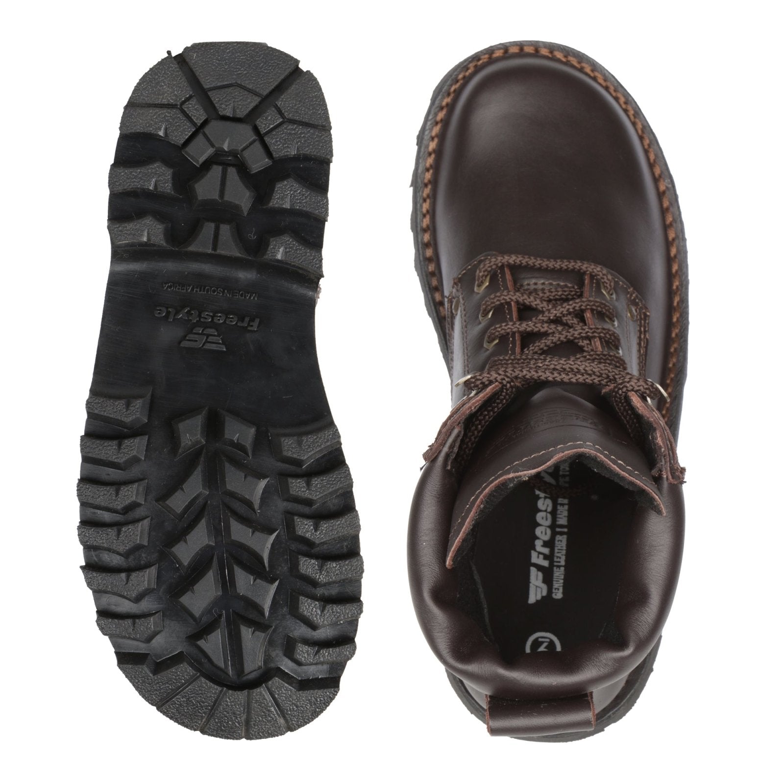 Mountain Boot in Premium Full Grain Leather - Freestyle SA Proudly local leather boots veldskoens vellies leather shoes suede veldskoens