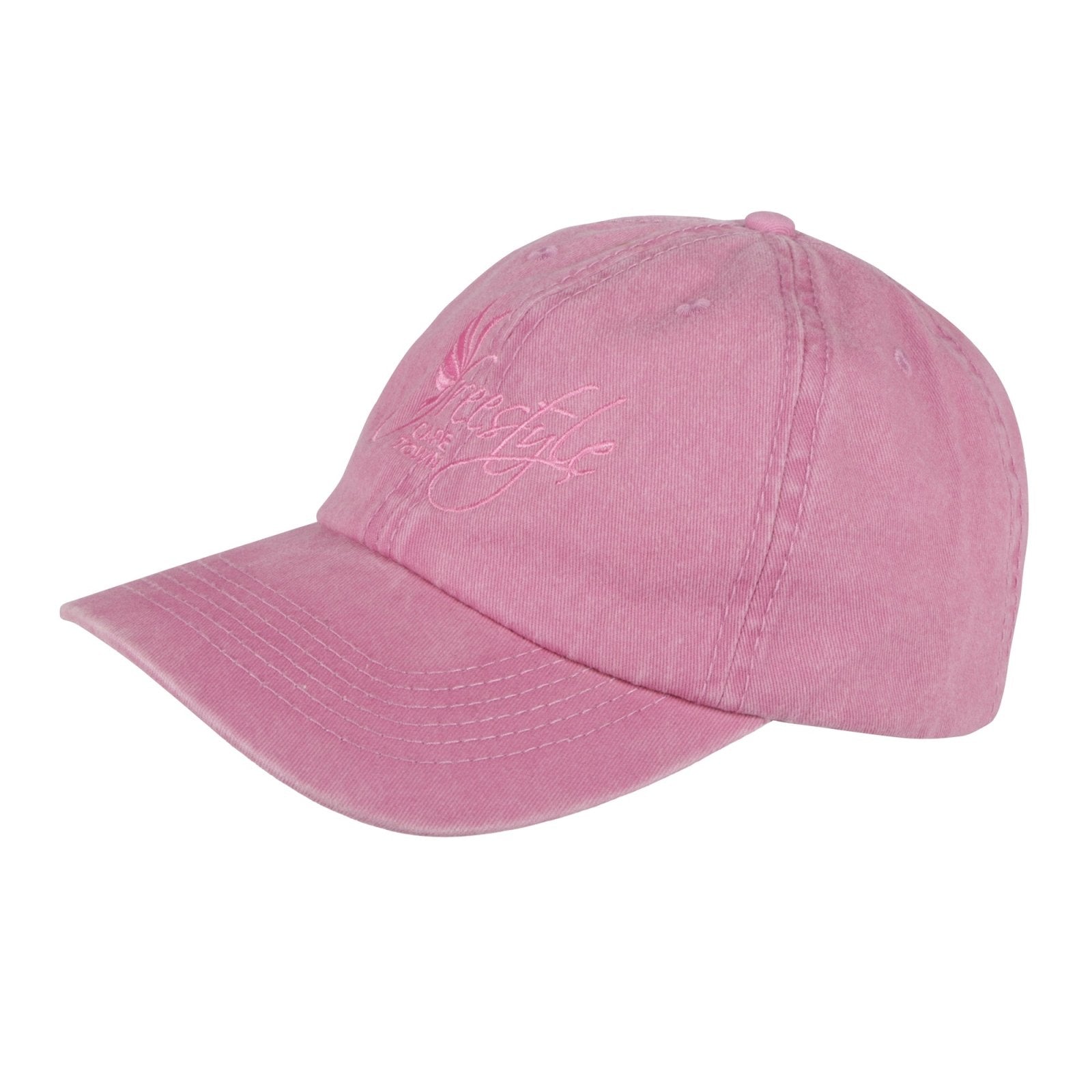 Peak Cap Washed Pink 100% Cotton - Freestyle SA Proudly local leather boots veldskoens vellies leather shoes suede veldskoens