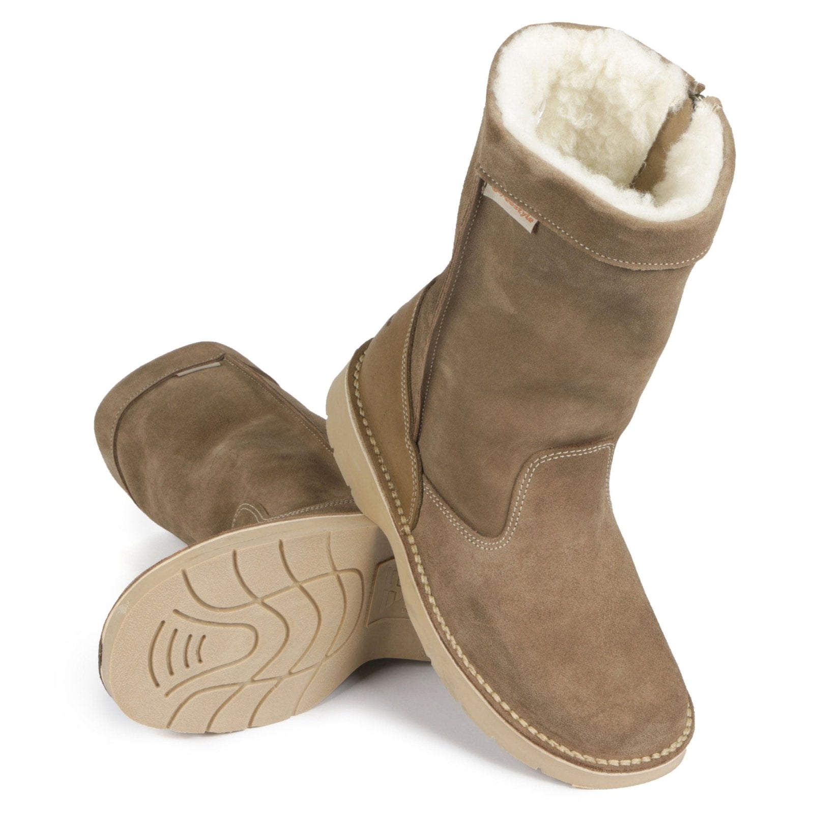 Polar Surf Boot Locally Handmade Premium Suede 100% Wool-lined - Freestyle SA Proudly local leather boots veldskoens vellies leather shoes suede veldskoens