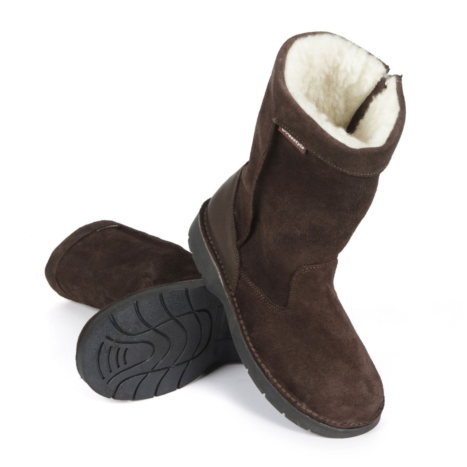 Polar Surf Boot Locally Handmade Premium Suede 100% Wool-lined - Freestyle SA Proudly local leather boots veldskoens vellies leather shoes suede veldskoens