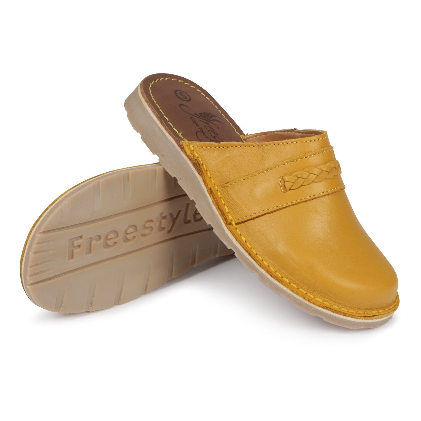 Sienna premium leather handcrafted Slip - On Clog - Freestyle SA Proudly local leather boots veldskoens vellies leather shoes suede veldskoens