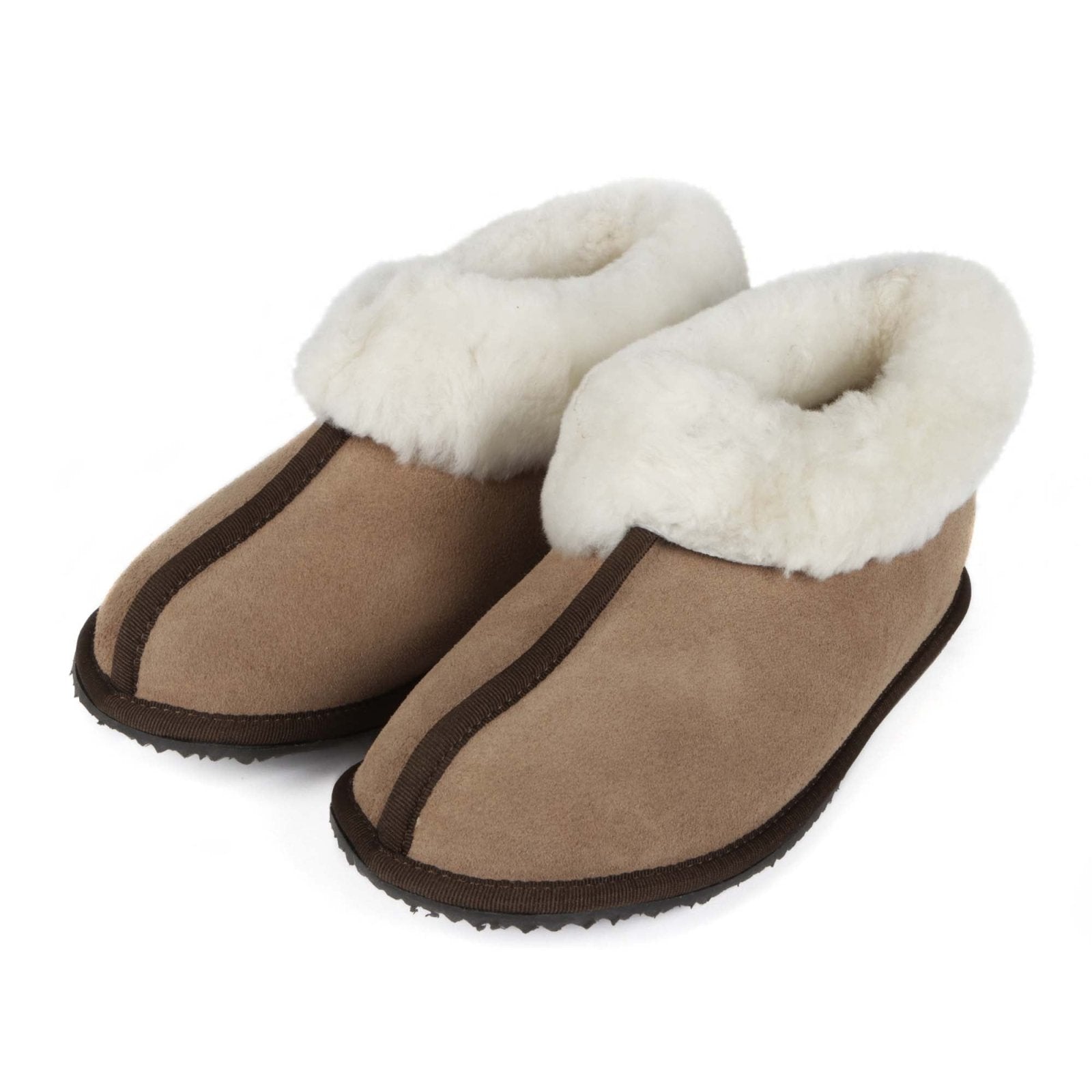 Sneeubok Men's Premium Suede Woolen Slippers - Suede Khaki - Freestyle SA Proudly local Apparel & Accessories leather boots veldskoens vellies leather shoes suede veldskoens
