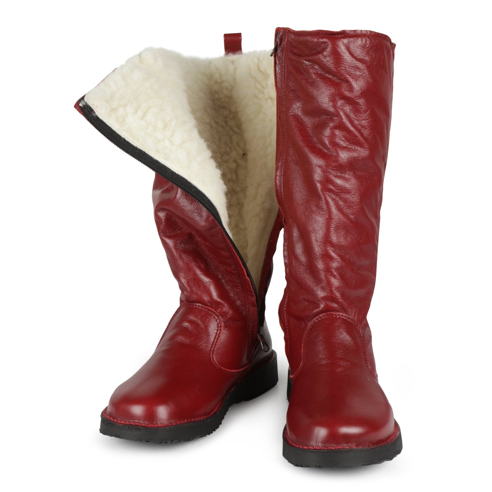 Stella 100% wool - lined premium leather ladies boot - Freestyle SA Proudly local leather boots veldskoens vellies leather shoes suede veldskoens