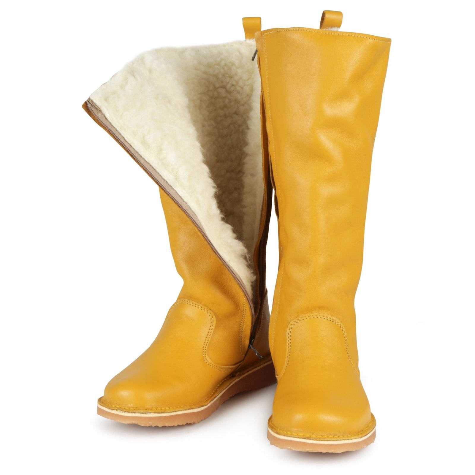 Stella 100% wool - lined premium leather ladies boot - Freestyle SA Proudly local leather boots veldskoens vellies leather shoes suede veldskoens