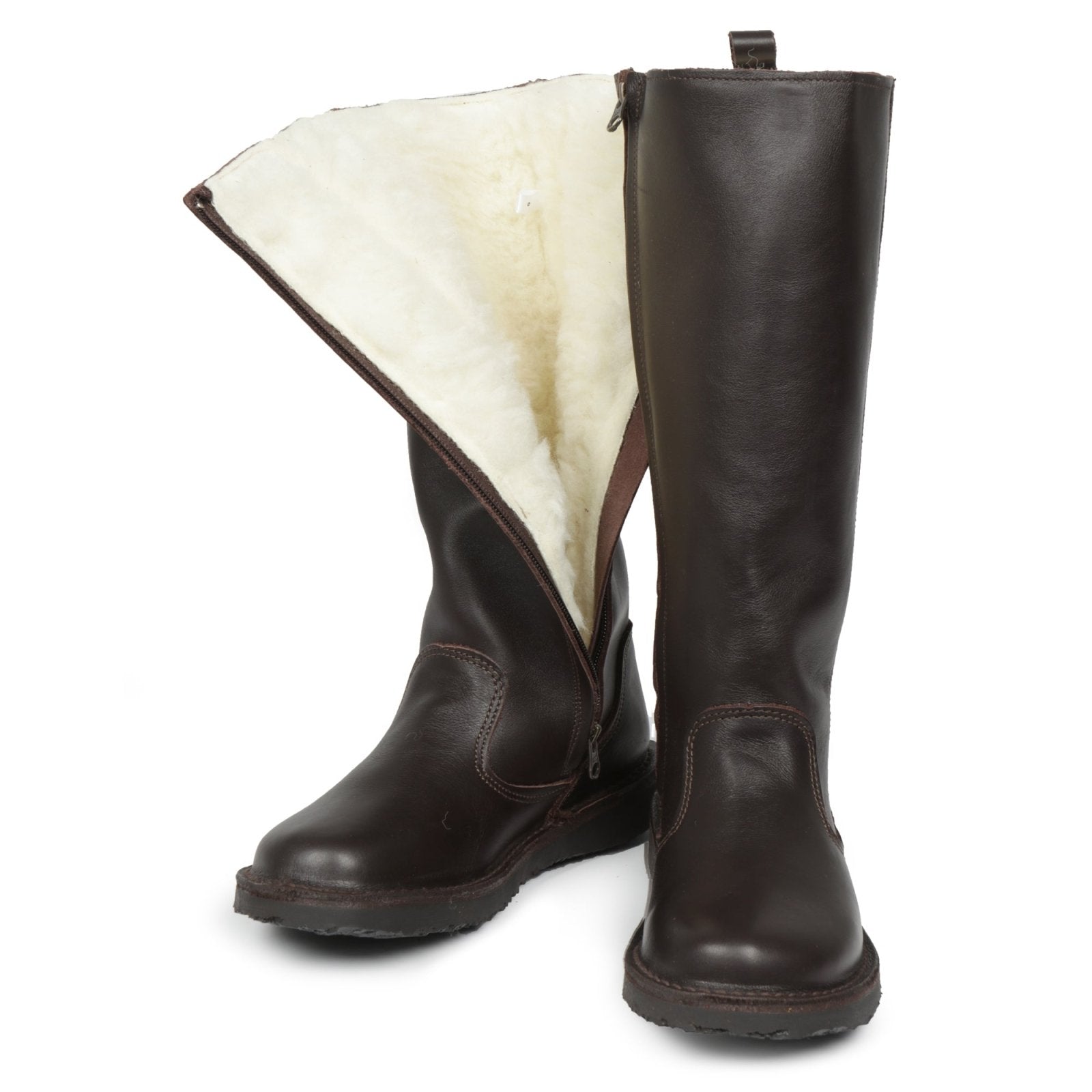 Stella 100% wool - lined premium leather ladies boot - Freestyle SA Proudly local leather boots veldskoens vellies leather shoes suede veldskoens