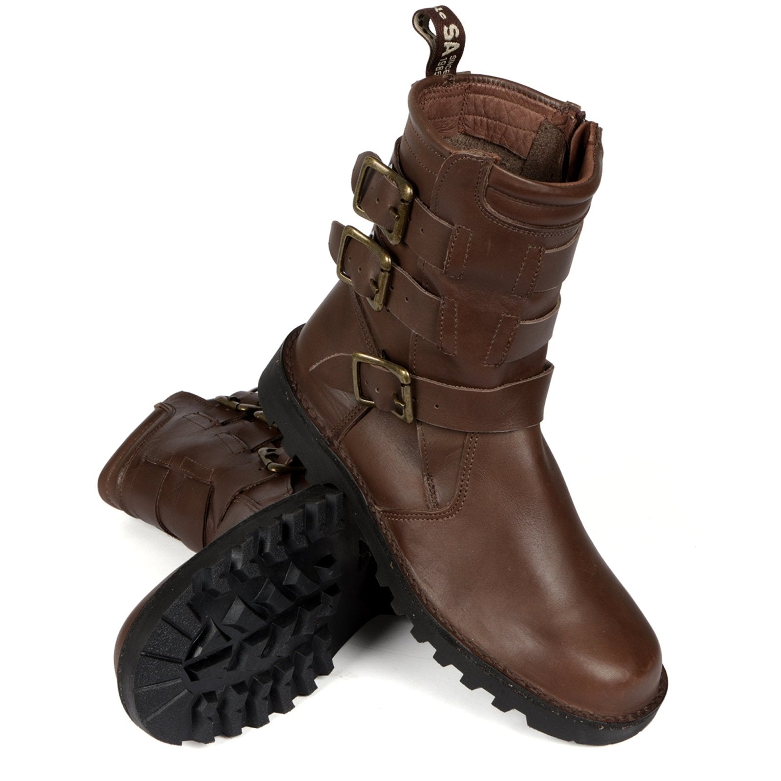 Stormrider Men's Premium 3 Buckle Boot with inside zip - Freestyle SA Proudly local Apparel & Accessories leather boots veldskoens vellies leather shoes suede veldskoens