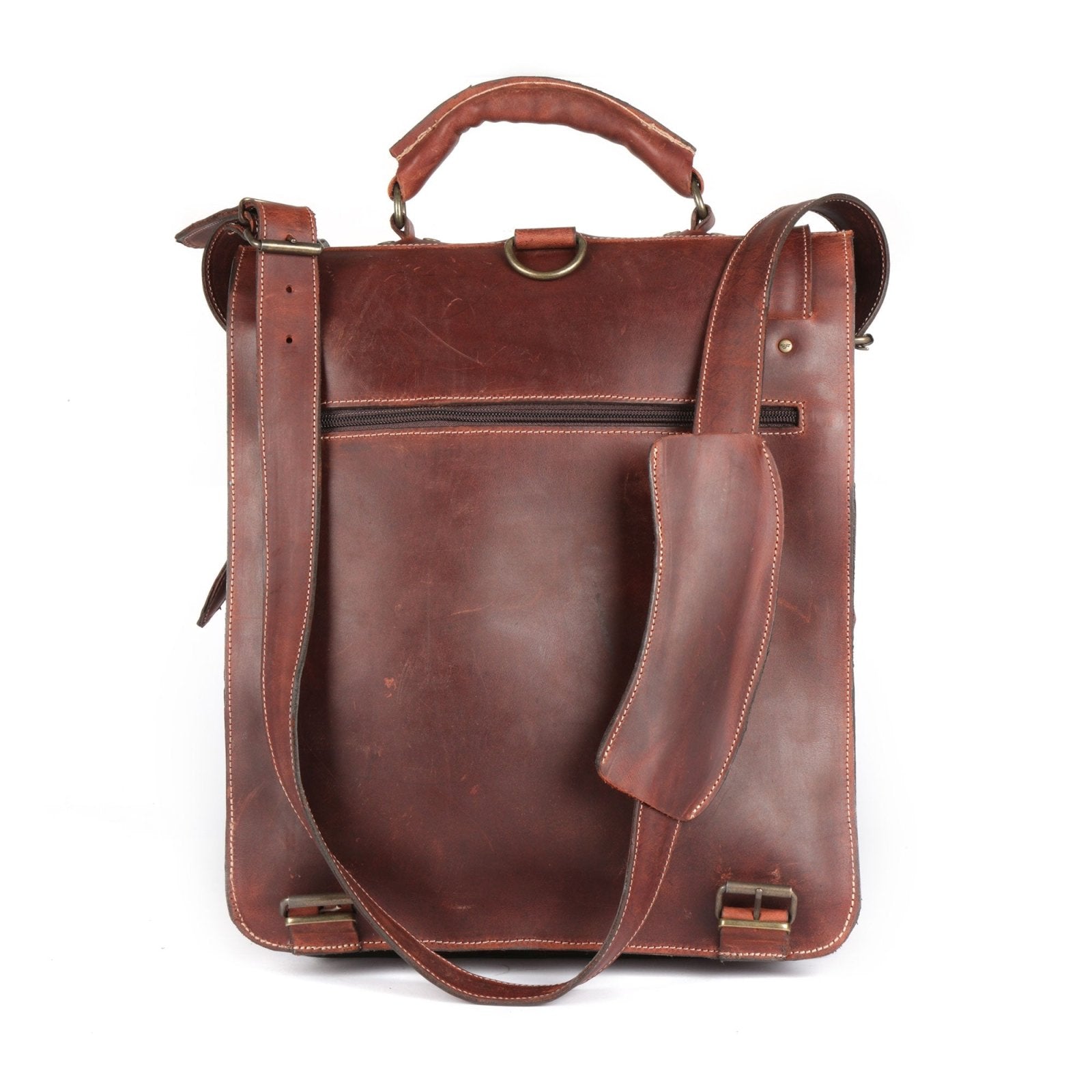 Adventurer Meerkat Premium Leather Back Pack with Kombi Straps - Freestyle SA Proudly local leather boots veldskoens vellies leather shoes suede veldskoens