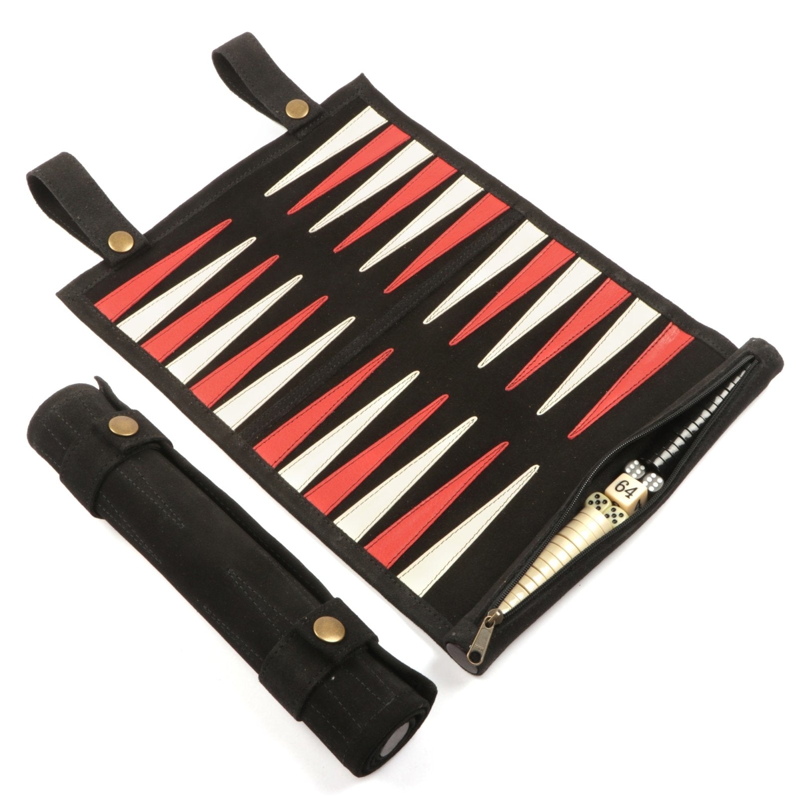 Backgammon Handmade premium suede leather Roll-up - Freestyle SA Proudly local leather boots veldskoens vellies leather shoes suede veldskoens