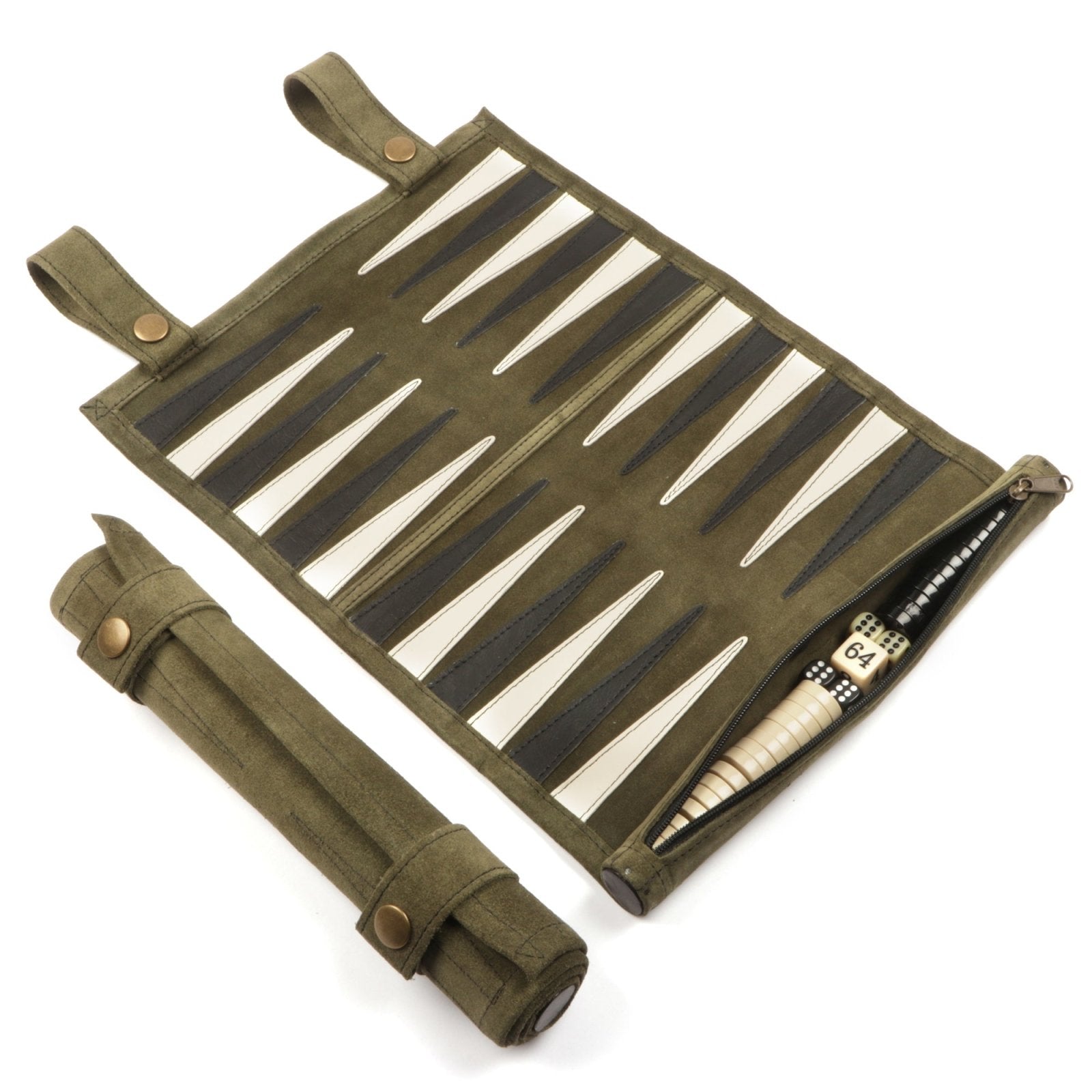 Backgammon Handmade premium suede leather Roll-up - Freestyle SA Proudly local leather boots veldskoens vellies leather shoes suede veldskoens