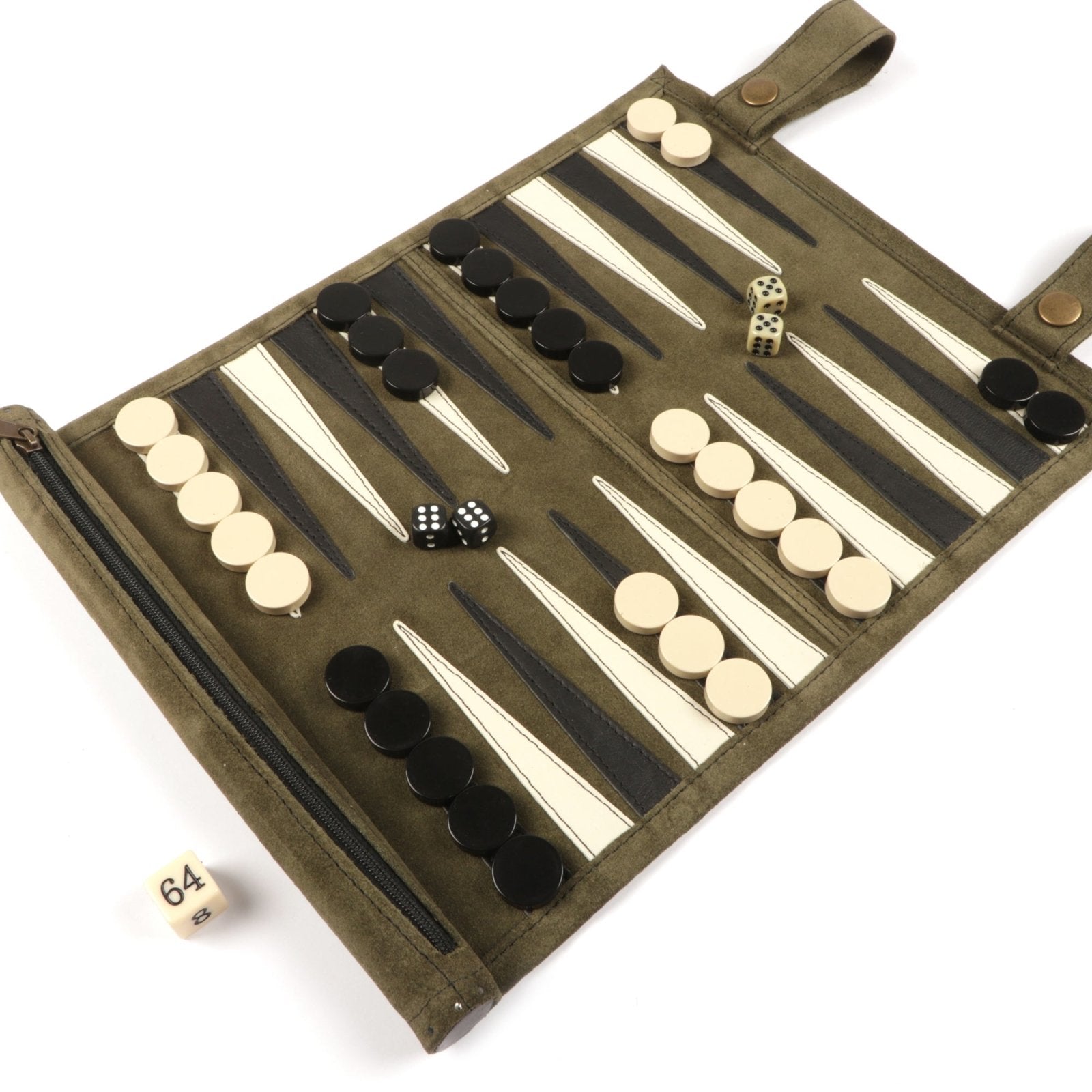 Backgammon Handmade premium suede leather Roll-up - Freestyle SA Proudly local leather boots veldskoens vellies leather shoes suede veldskoens