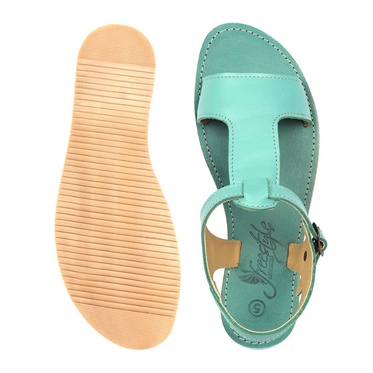 Cassie Ladies Handcrafted Premium Leather Sandal - Freestyle SA Proudly local leather boots veldskoens vellies leather shoes suede veldskoens