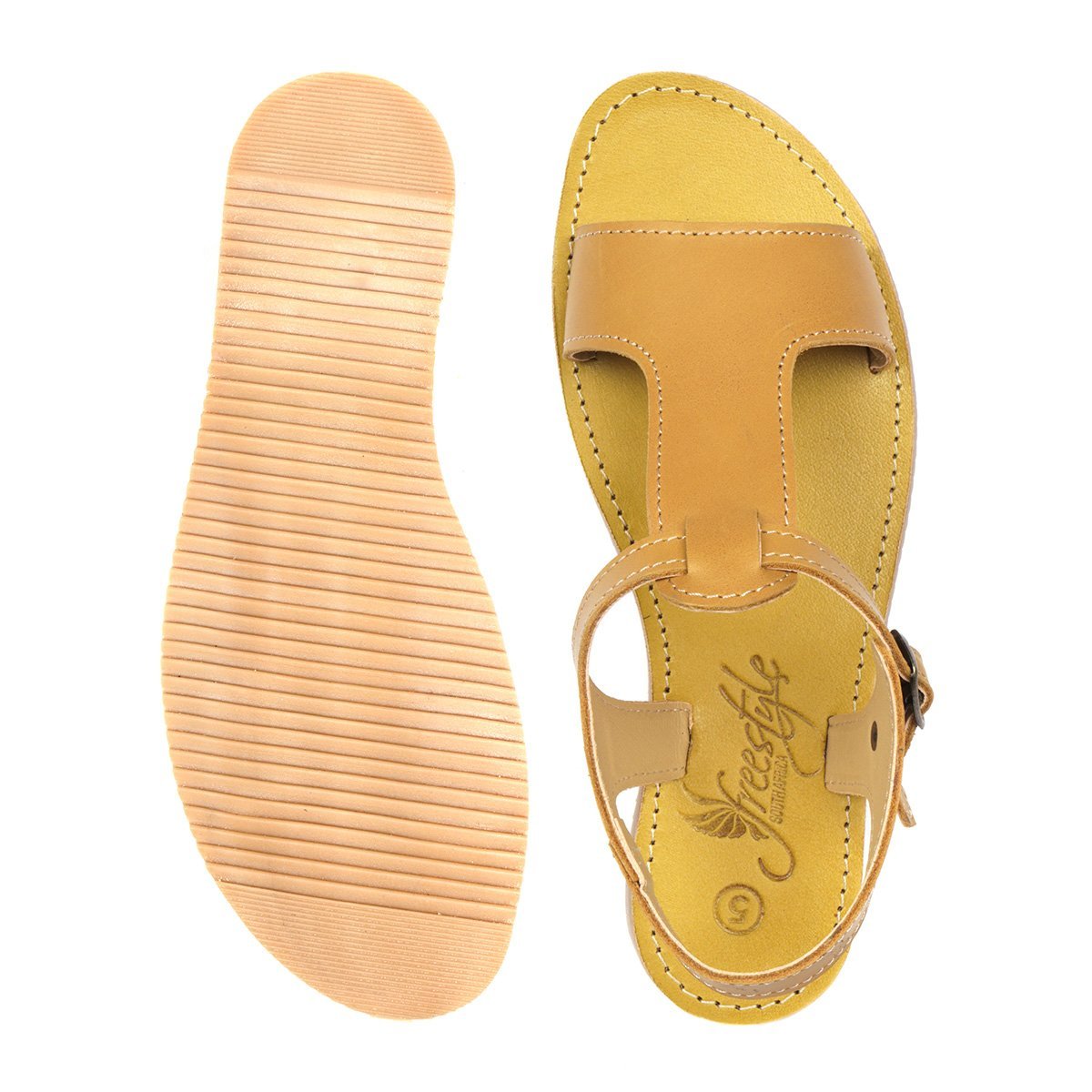 Cassie Ladies Handcrafted Premium Leather Sandal - Freestyle SA Proudly local leather boots veldskoens vellies leather shoes suede veldskoens