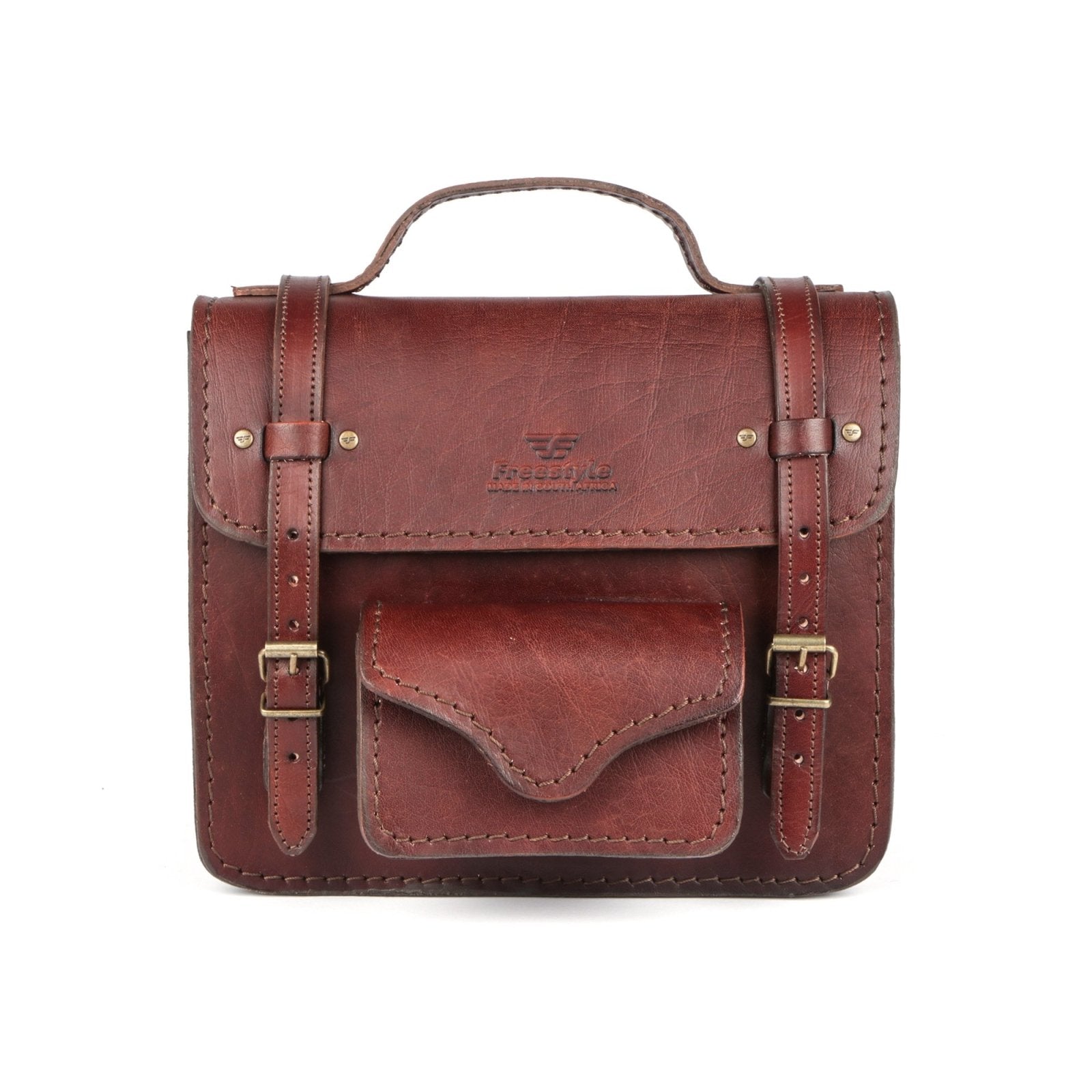 Connie Natural Vegetable Tanned Hand-dyed Leather Bag - Freestyle SA Proudly local leather boots veldskoens vellies leather shoes suede veldskoens