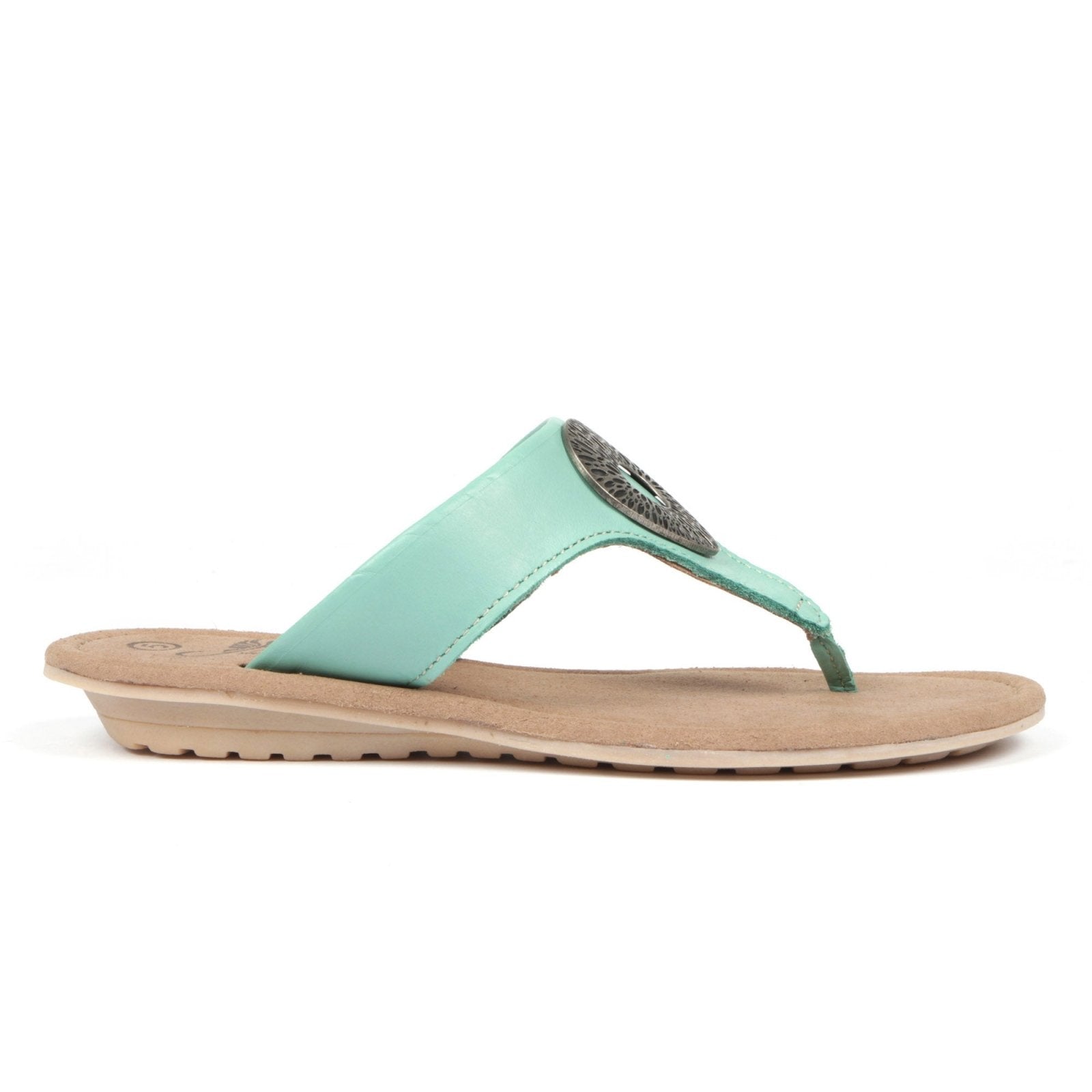 Coral Ladies Premium Leather Summer Sandal - Freestyle SA Proudly local leather boots veldskoens vellies leather shoes suede veldskoens