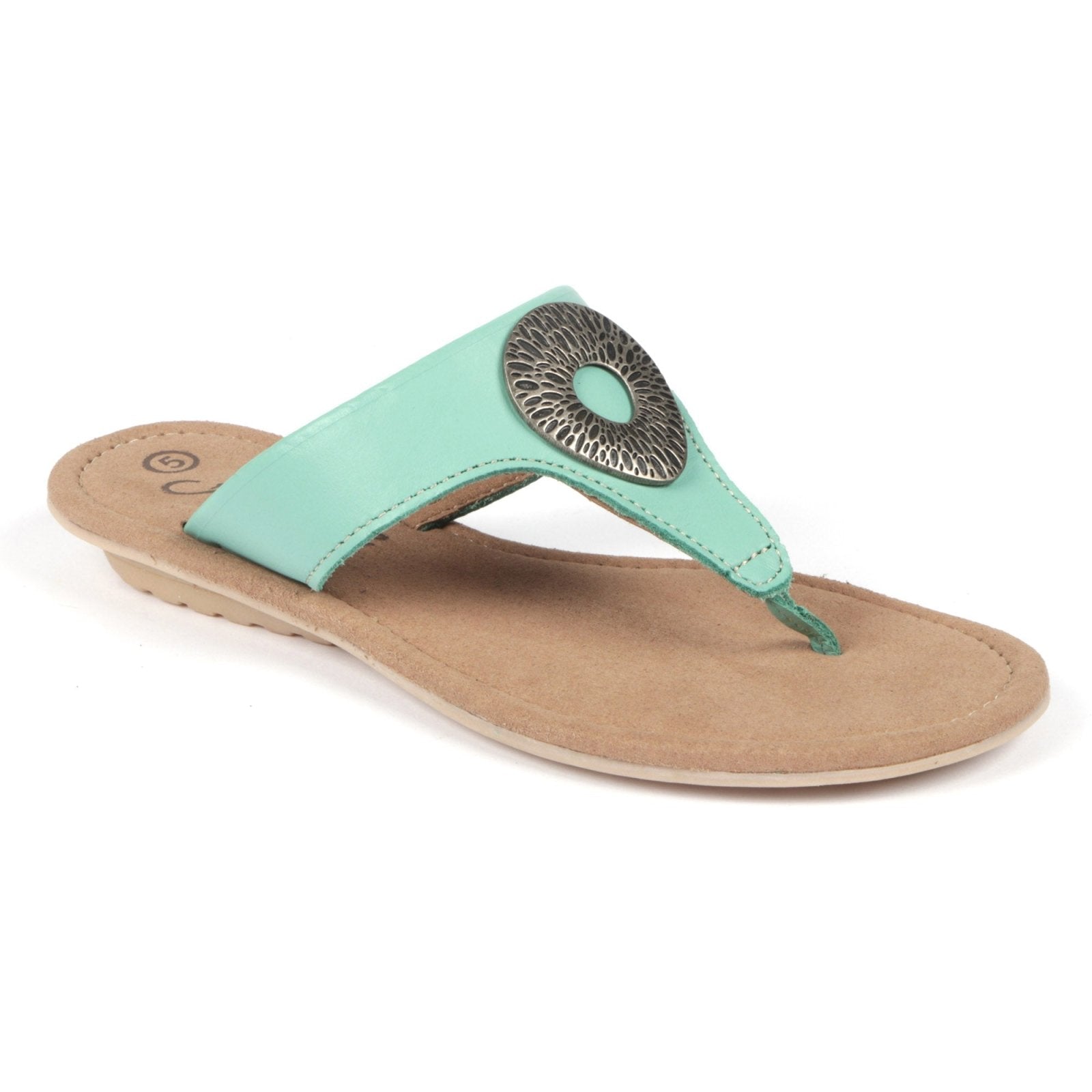 Coral Ladies Premium Leather Summer Sandal - Freestyle SA Proudly local leather boots veldskoens vellies leather shoes suede veldskoens