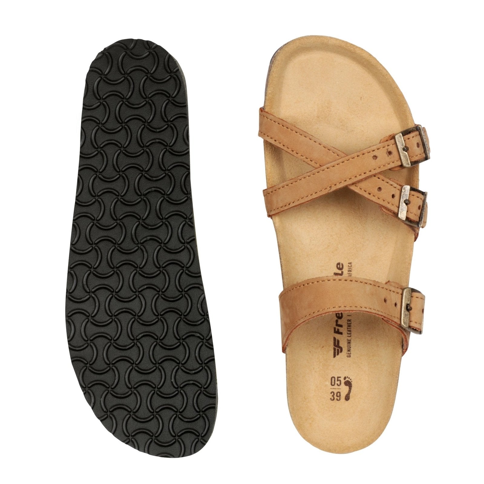 Corkies Anke Anatomical Cork Footbed Premium leather health sandal - Freestyle SA Proudly local Leather Goods Supplier leather boots veldskoens vellies leather shoes suede veldskoens