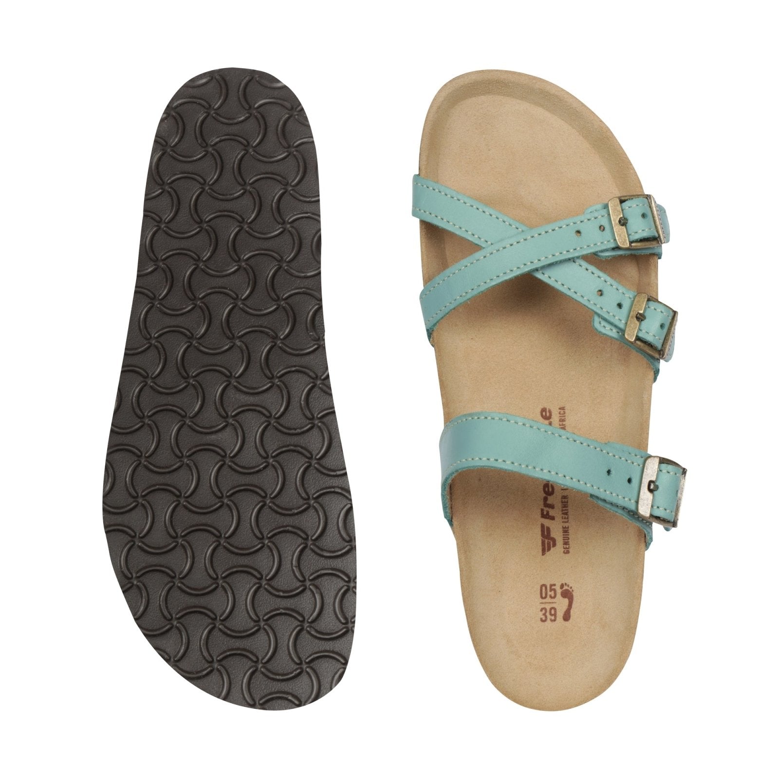 Corkies Anke Anatomical Cork Footbed Premium leather health sandal - Freestyle SA Proudly local Leather Goods Supplier leather boots veldskoens vellies leather shoes suede veldskoens