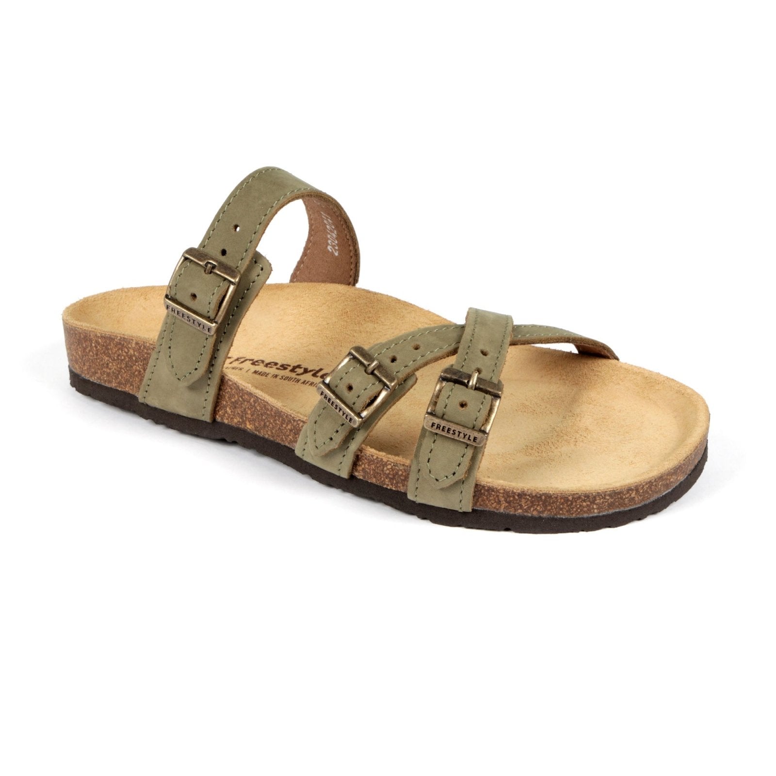 Corkies Anke Anatomical Cork Footbed Premium leather health sandal - Freestyle SA Proudly local Leather Goods Supplier leather boots veldskoens vellies leather shoes suede veldskoens