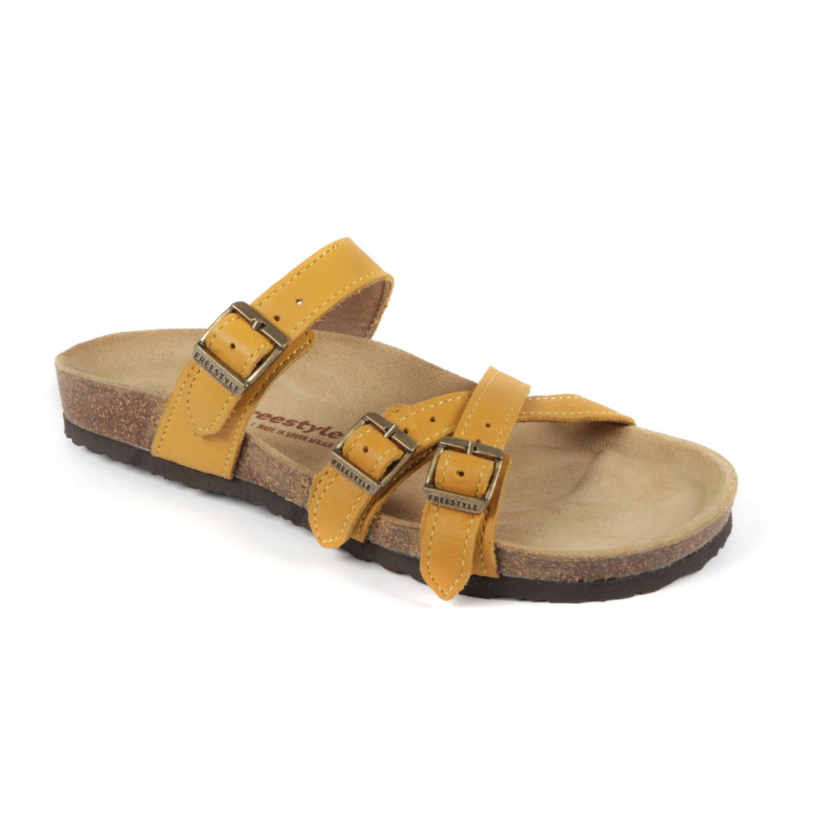 Corkies Anke Anatomical Cork Footbed Premium leather health sandal - Freestyle SA Proudly local Leather Goods Supplier leather boots veldskoens vellies leather shoes suede veldskoens