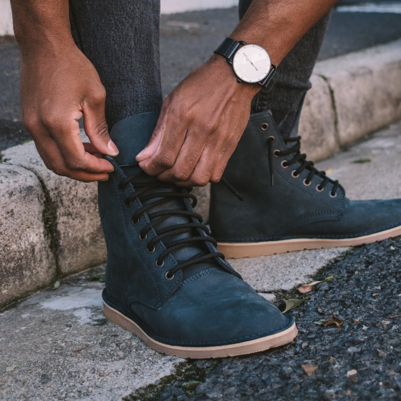 Duane Classic 8 Eyelet Premium leather Colossus Urban Ranger Boot - Freestyle SA Proudly local boots leather boots veldskoens vellies leather shoes suede veldskoens