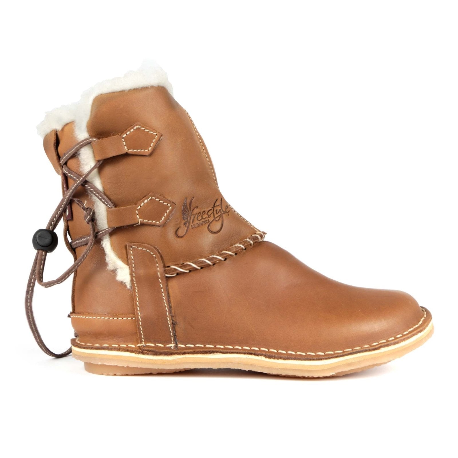 Freestyle Annabelle Locally Handcrafted 100% wool-lined premium leather boot - Freestyle SA Proudly local boots leather boots veldskoens vellies leather shoes suede veldskoens