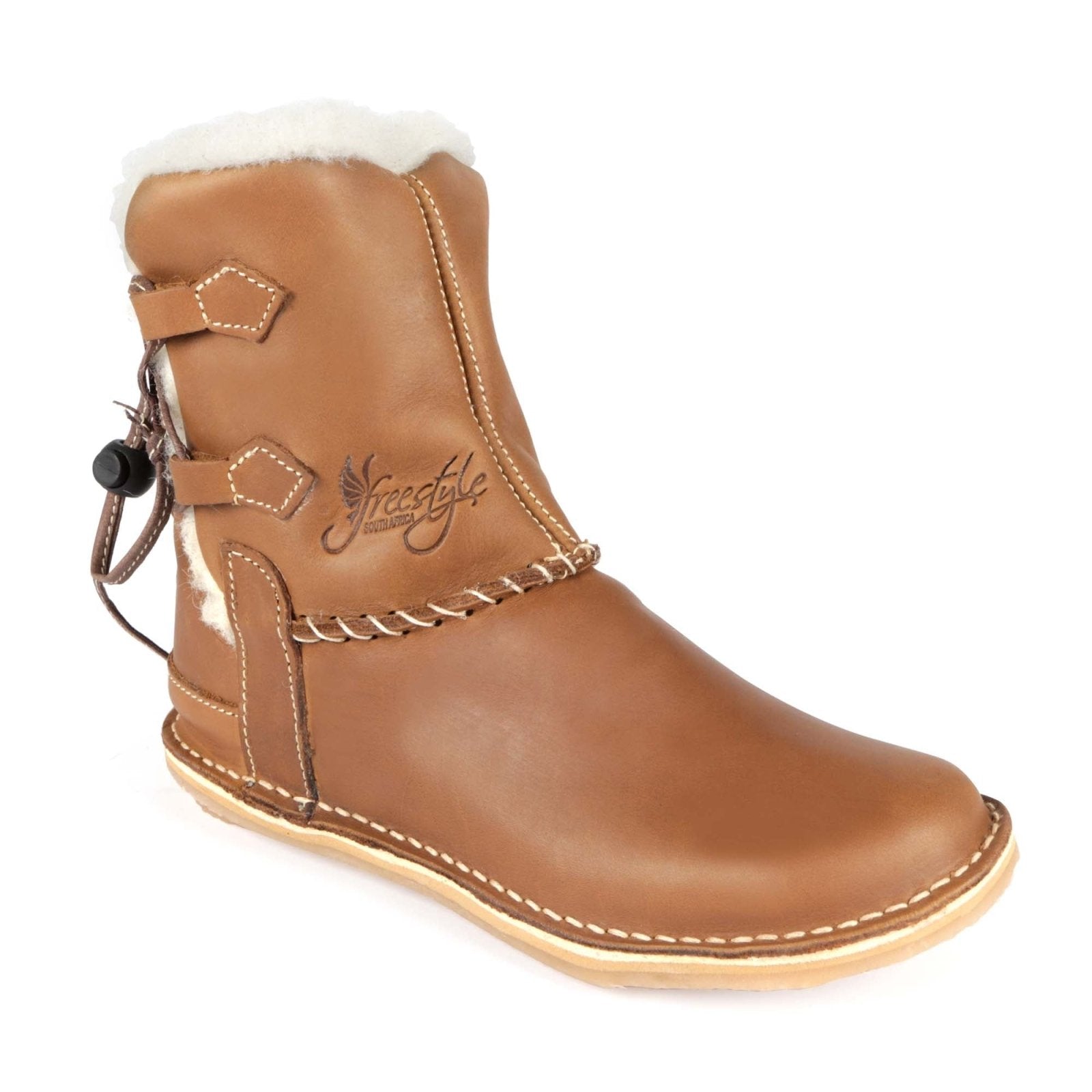 Freestyle Annabelle Locally Handcrafted 100% wool-lined premium leather boot - Freestyle SA Proudly local boots leather boots veldskoens vellies leather shoes suede veldskoens